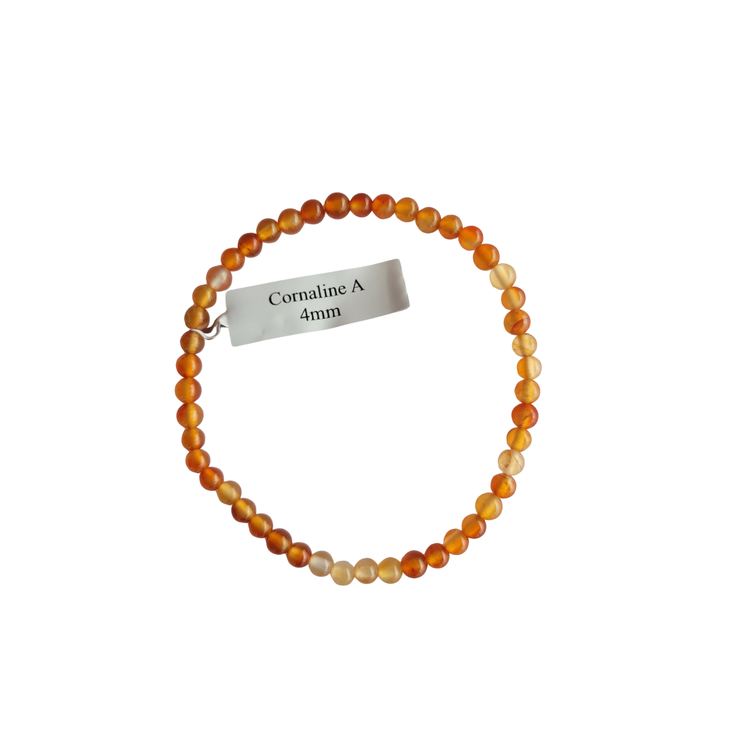 Bracelet Boule 04mm Cornaline