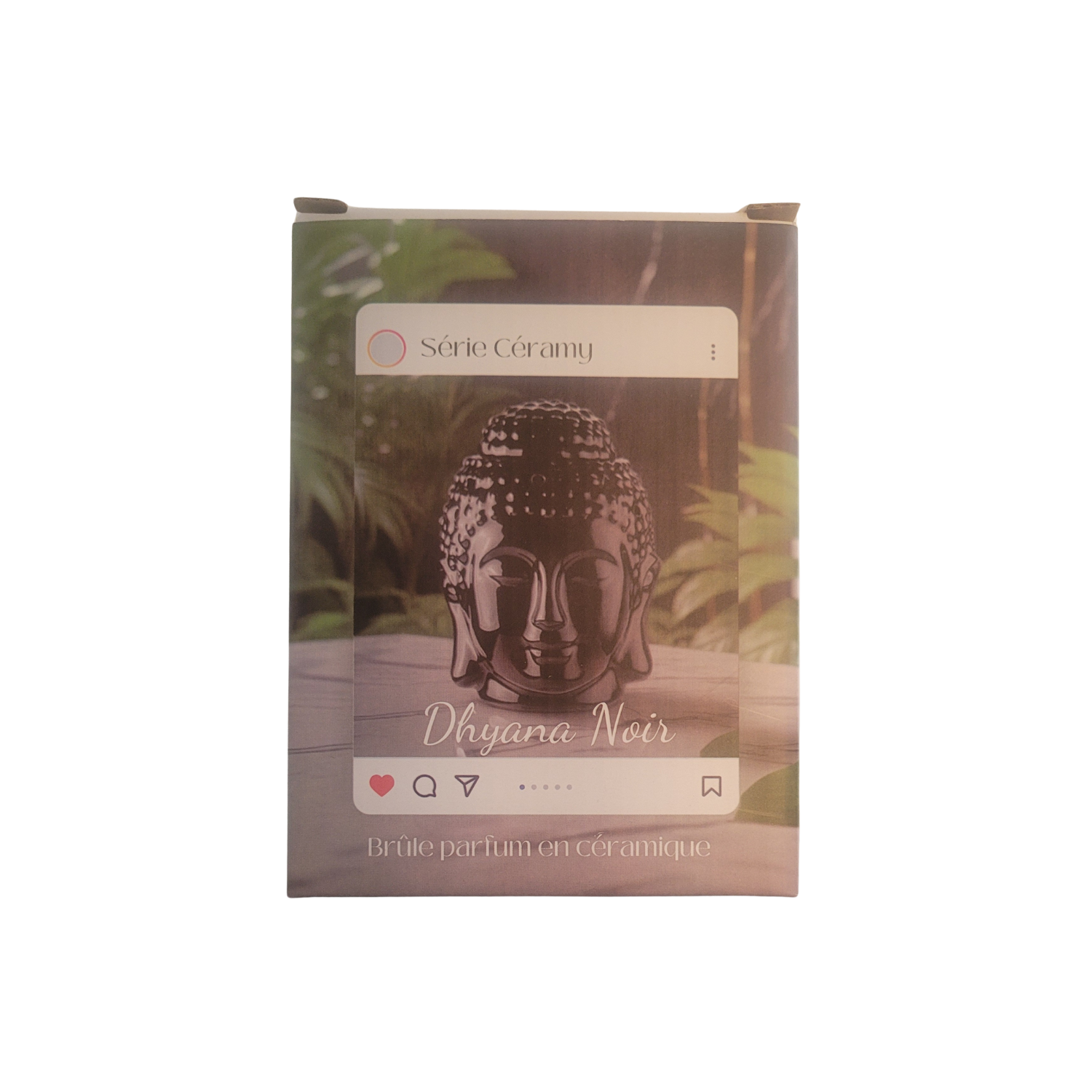 Quemador de Aceite o Cera – Cabeza de Buda Negra Armonía