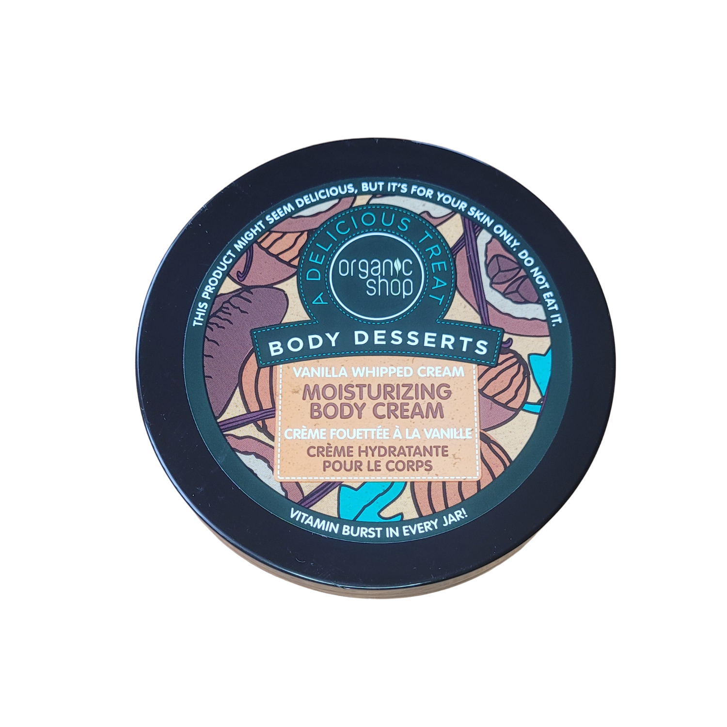 Crema Corporal Hidratante de Vainilla Batida – Organic Shop (450 ml)