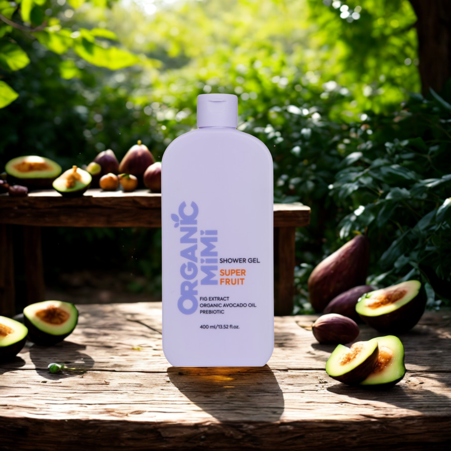 Gel Douche Super Fruit – Avocat & Figue (400 ml) – Organic Mimi