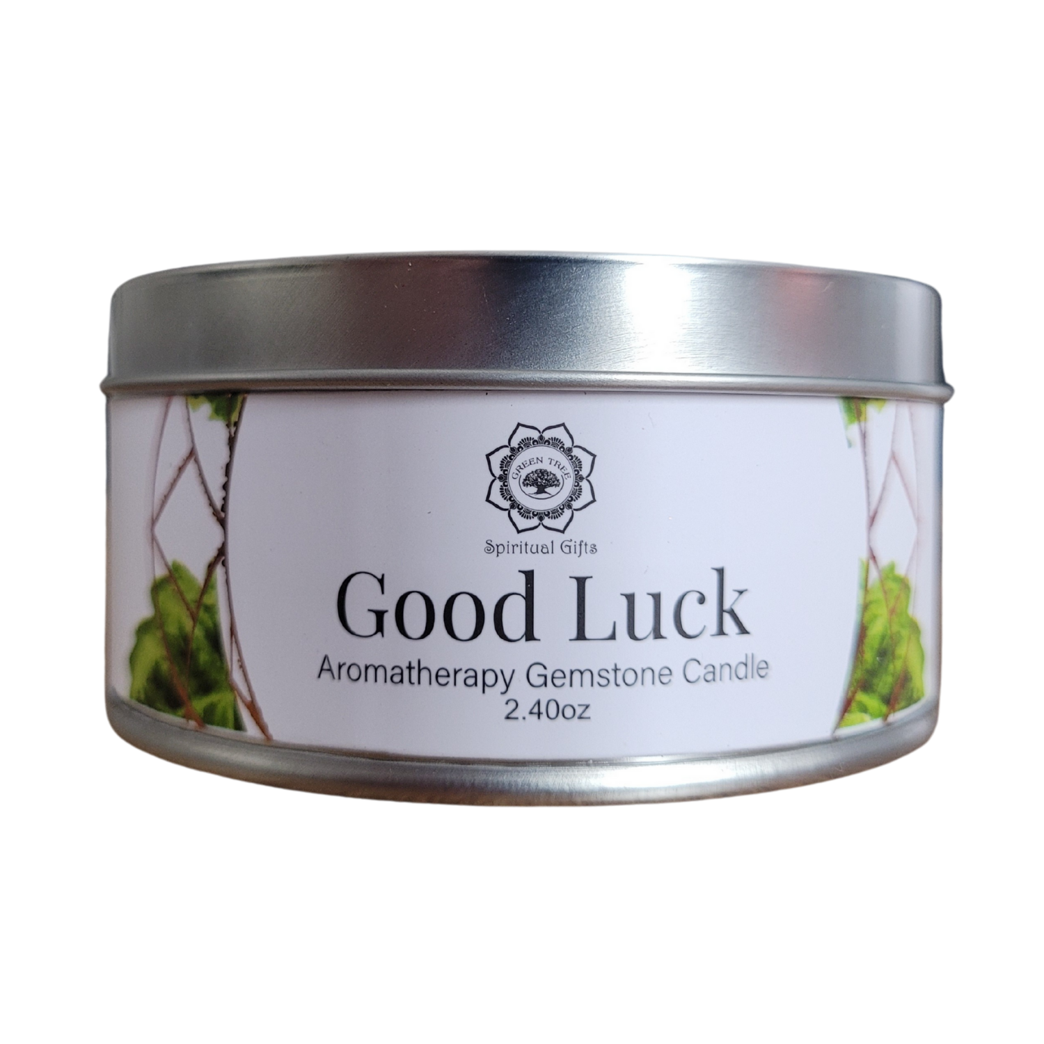Bougie Green Tree "Bonne Chance" Aventurine Verte & Patchouli 70g