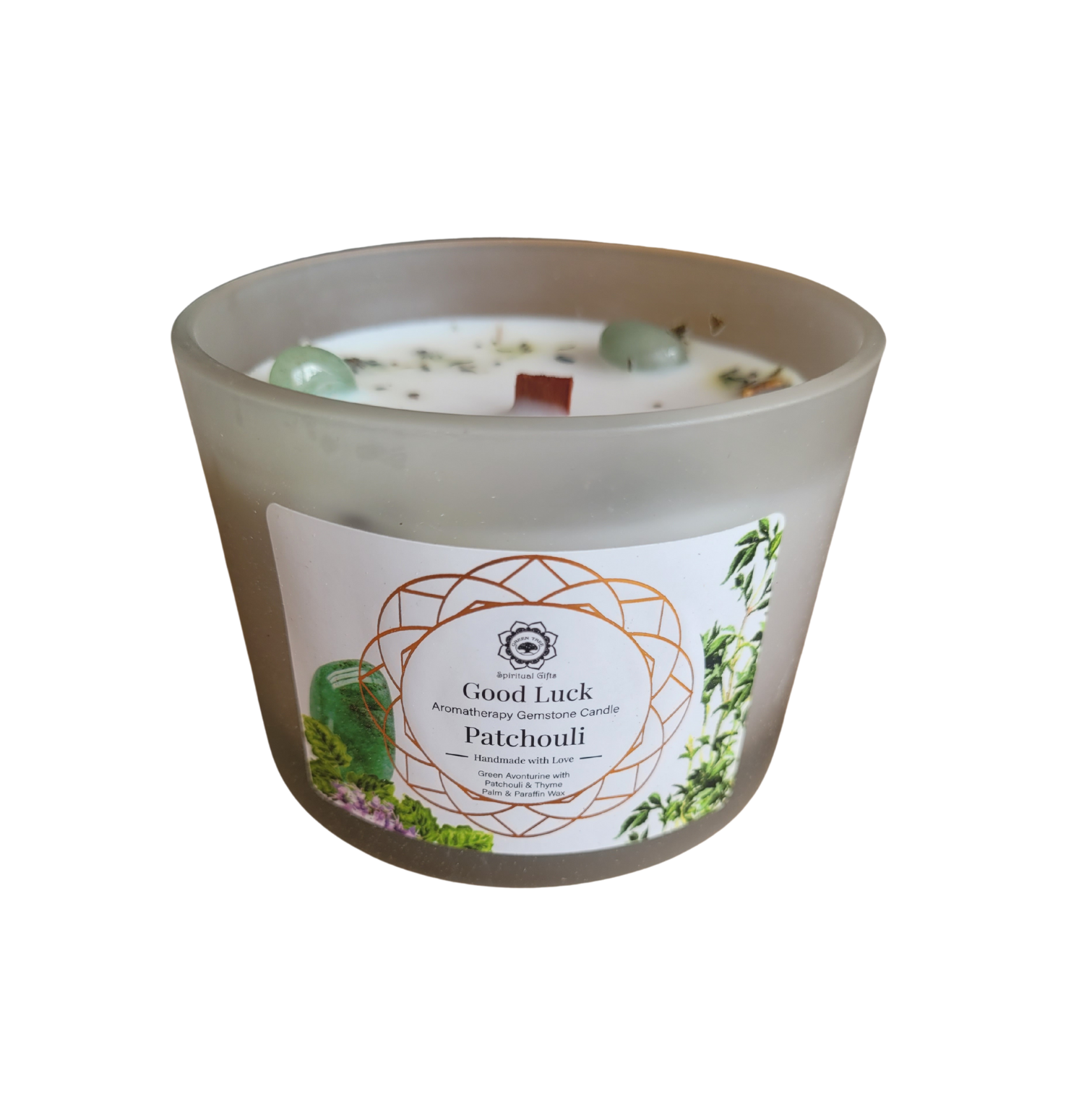 Bougie Green Tree Good Luck - Patchouli