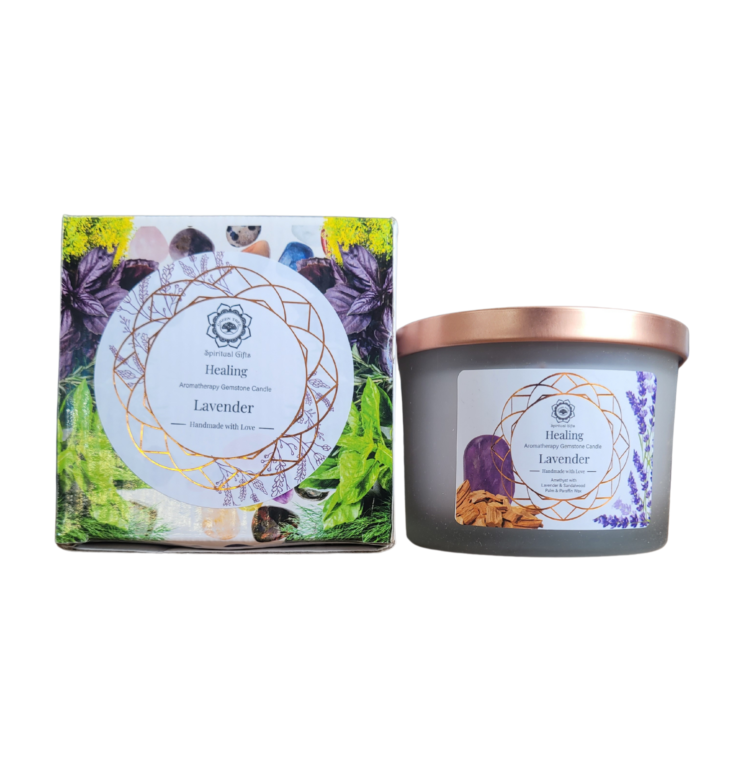 Bougie Green Tree Healing - Lavande