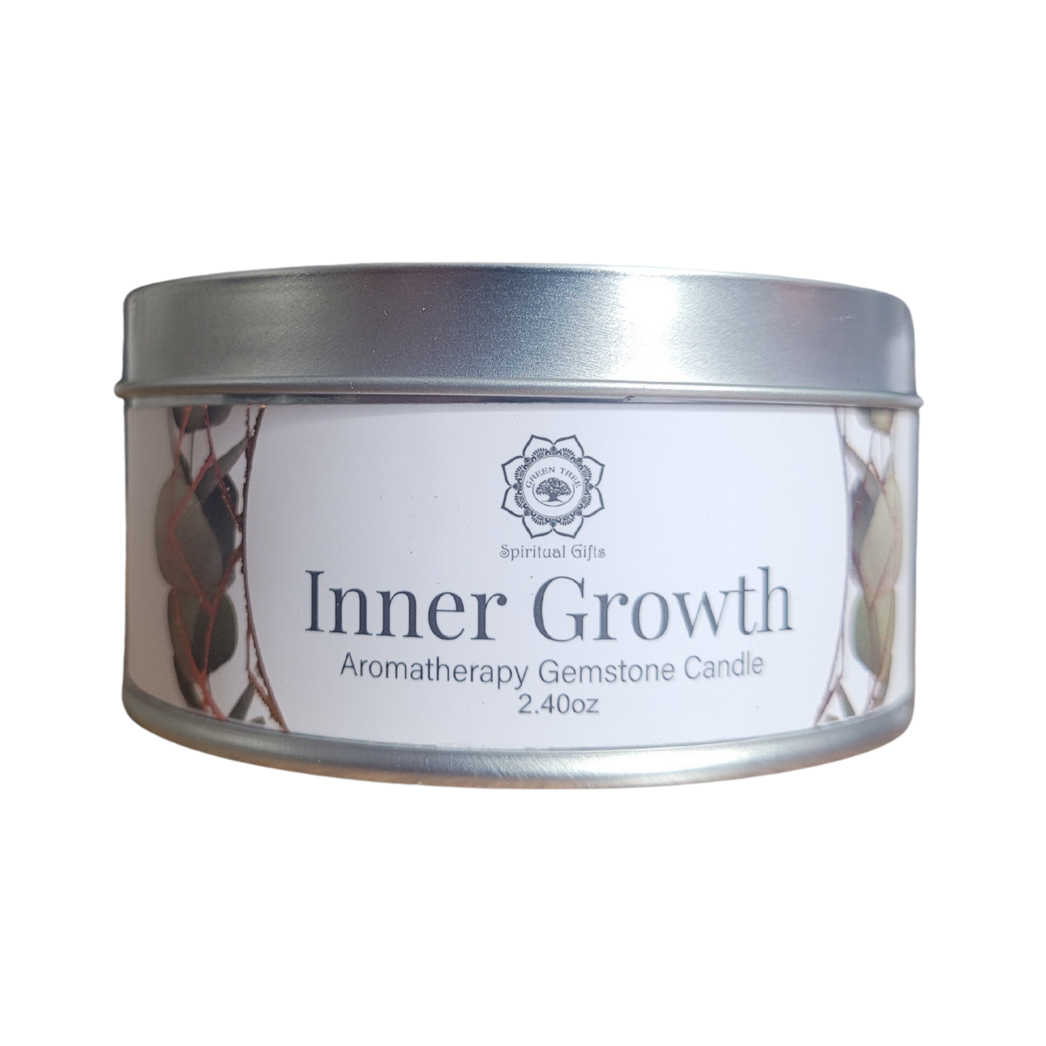 Bougie Green Tree "Croissance intérieure" Pierre de Lune & Menthe 70g