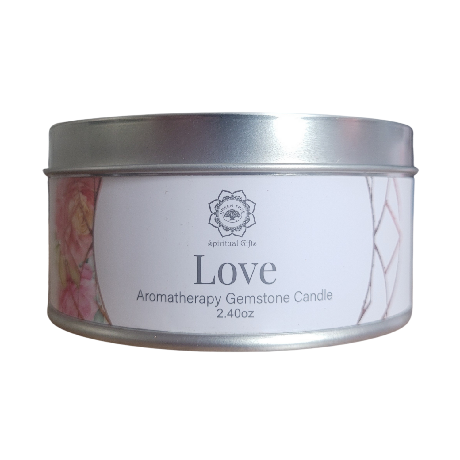 Bougie Green Tree "Amour" Quartz Rose & Rose 70g