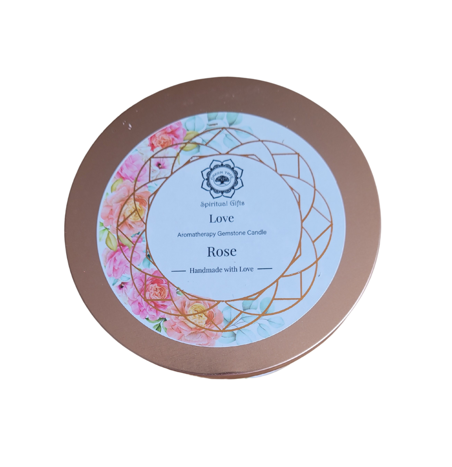 Bougie Green Tree Love - Rose