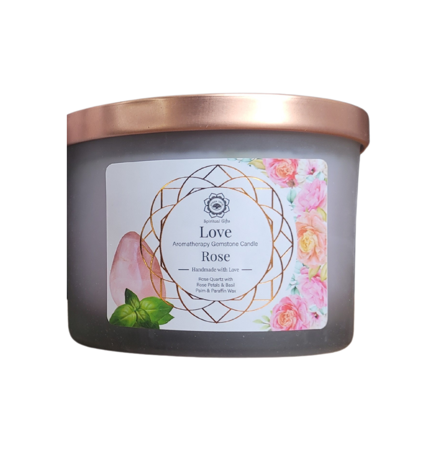 Bougie Green Tree Love - Rose