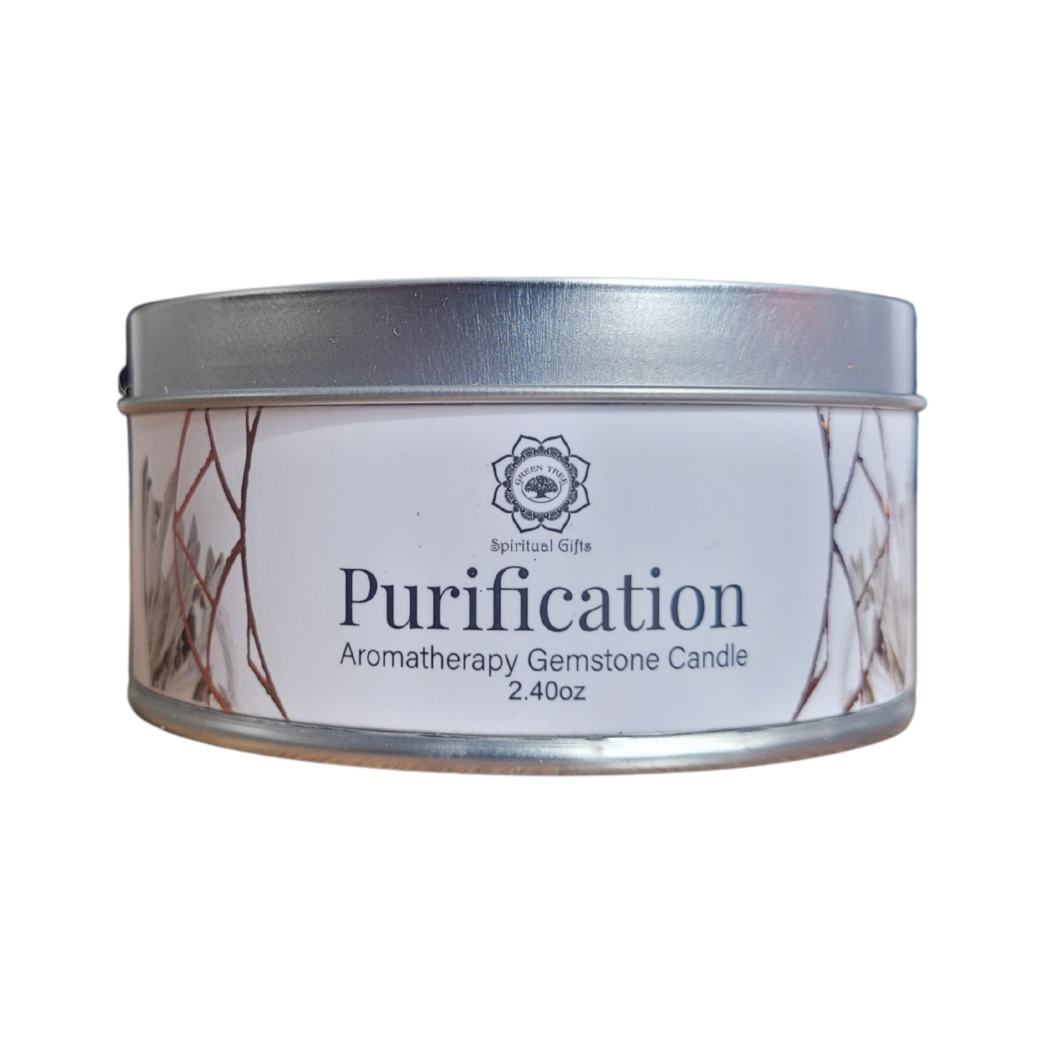 Bougie Green Tree "Purification" Sélénite & Sauge Blanche 70g