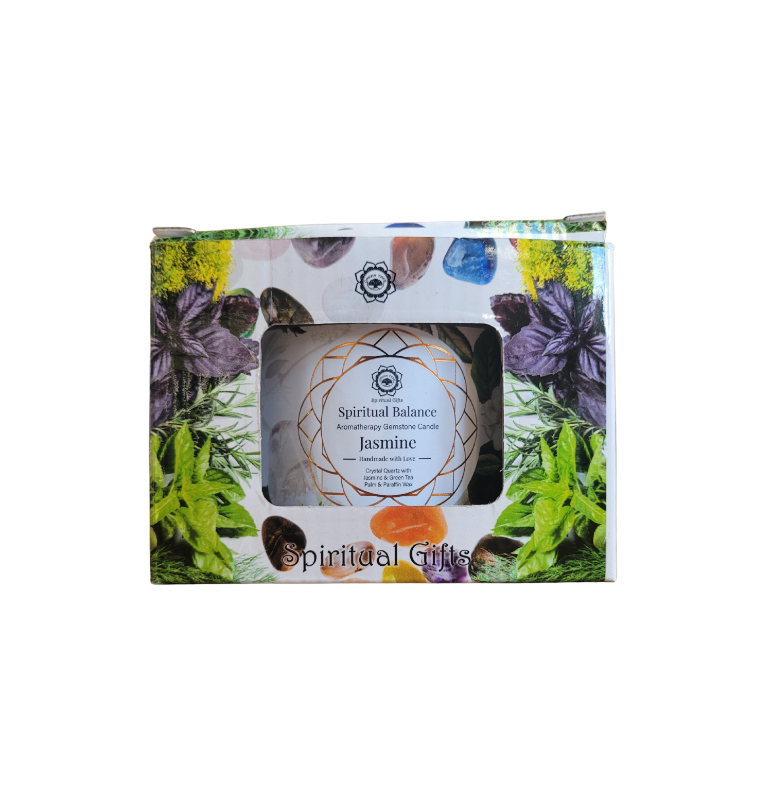Bougie Green Tree Spiritual Balance - Jasmin