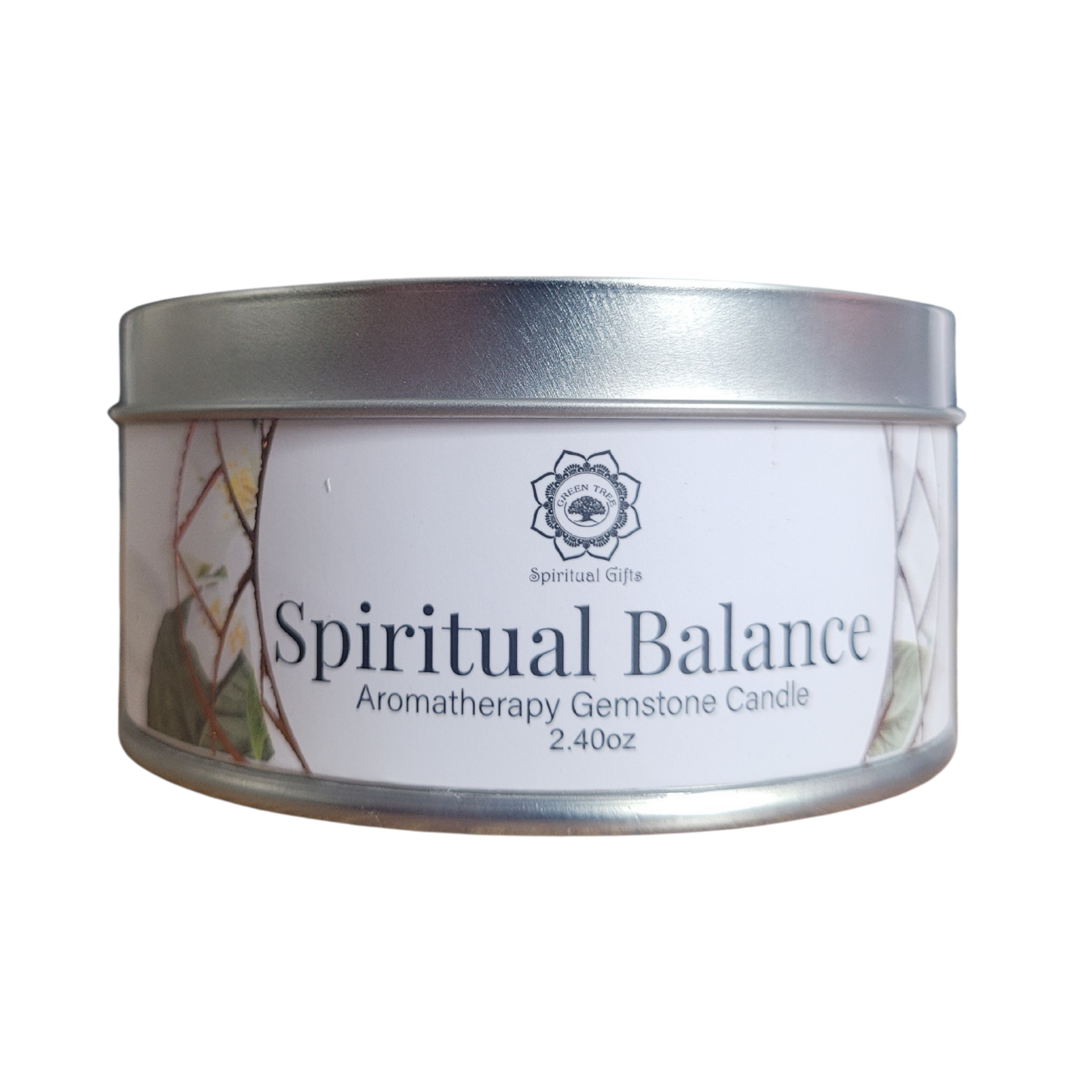 Bougie Green Tree "Équilibre Spirituel" Cristal de Roche & Jasmin 70g