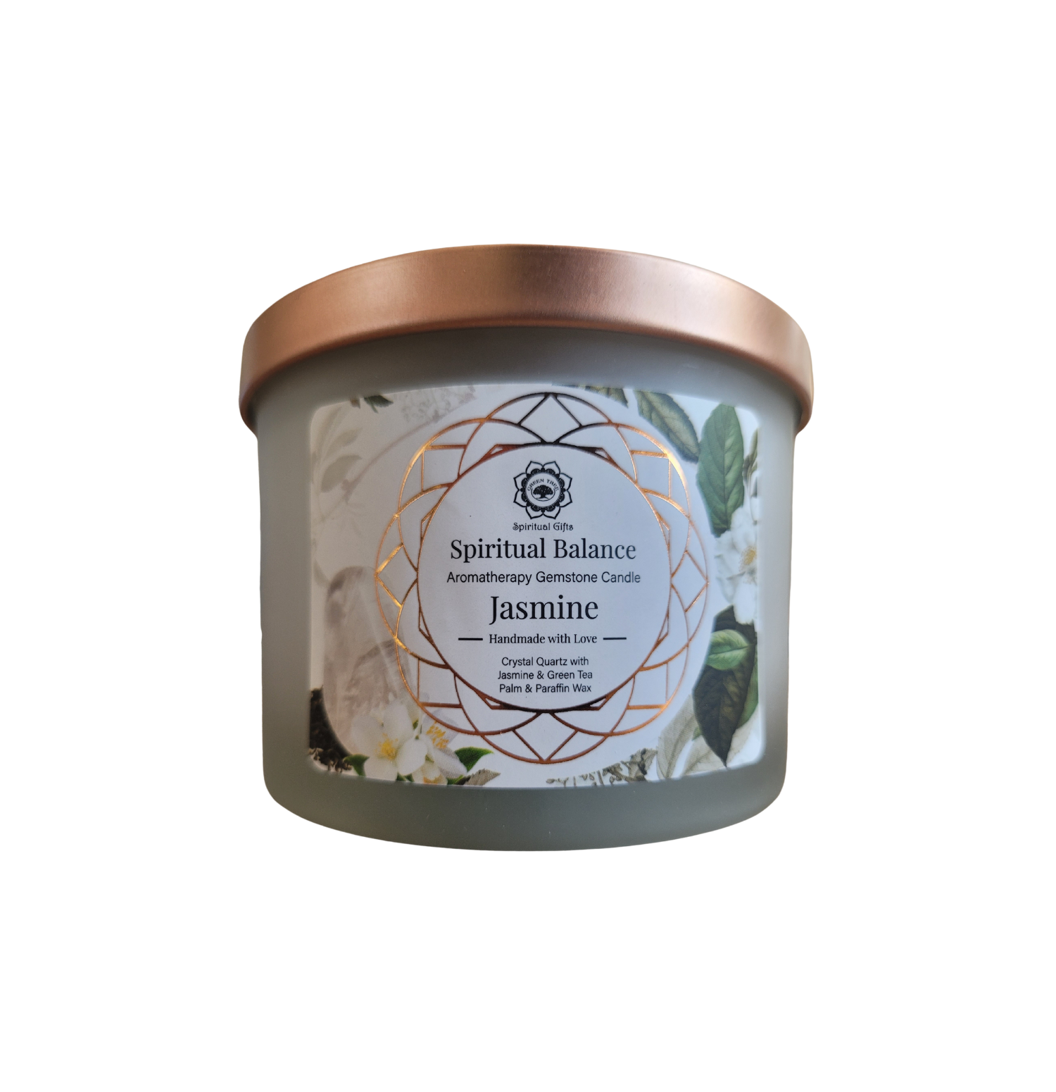 Bougie Green Tree Spiritual Balance - Jasmin