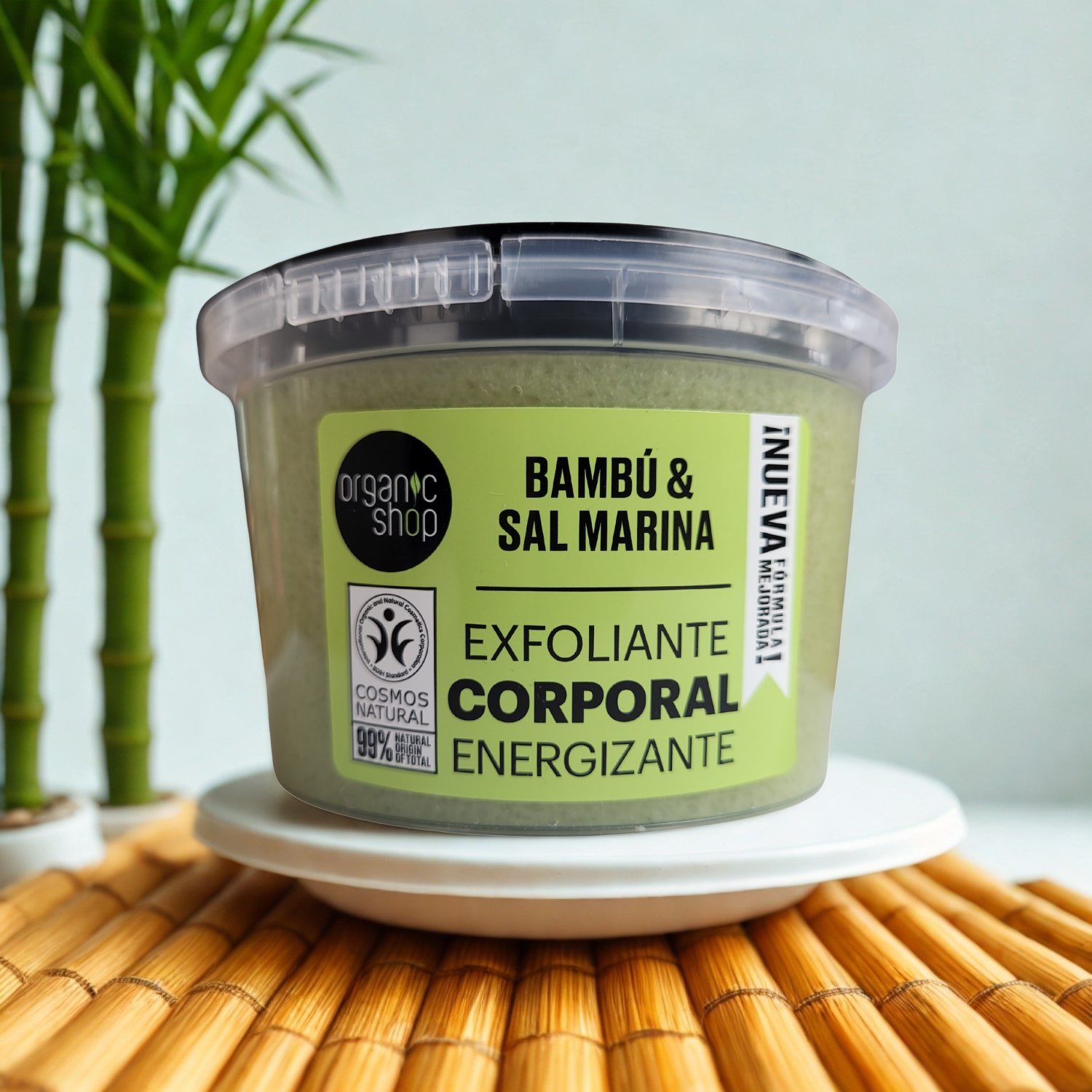 Exfoliante Corporal Organic Shop - Bambú & Sal Marina