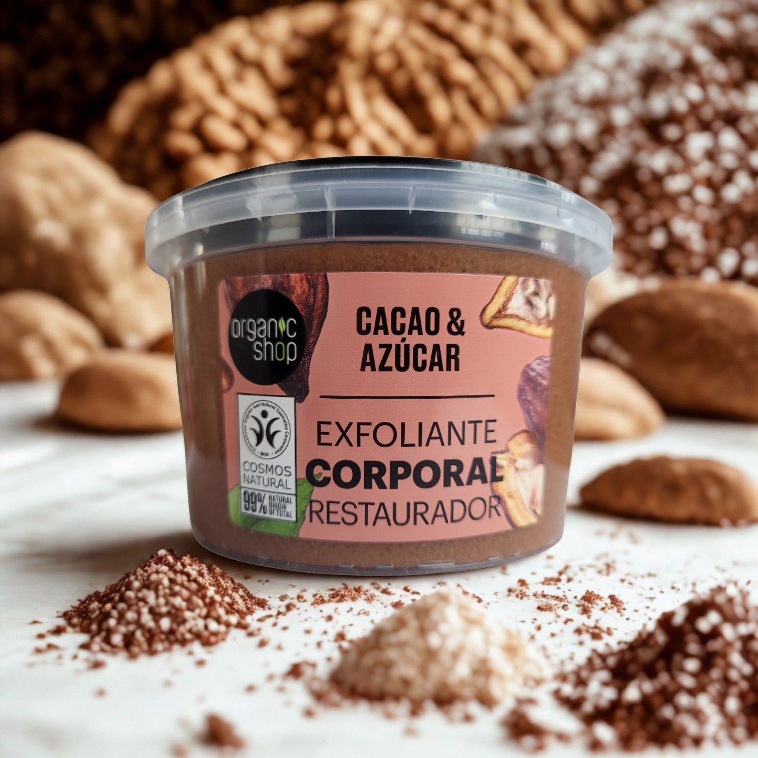 Exfoliante Corporal Organic Shop - Cacao & Azúcar
