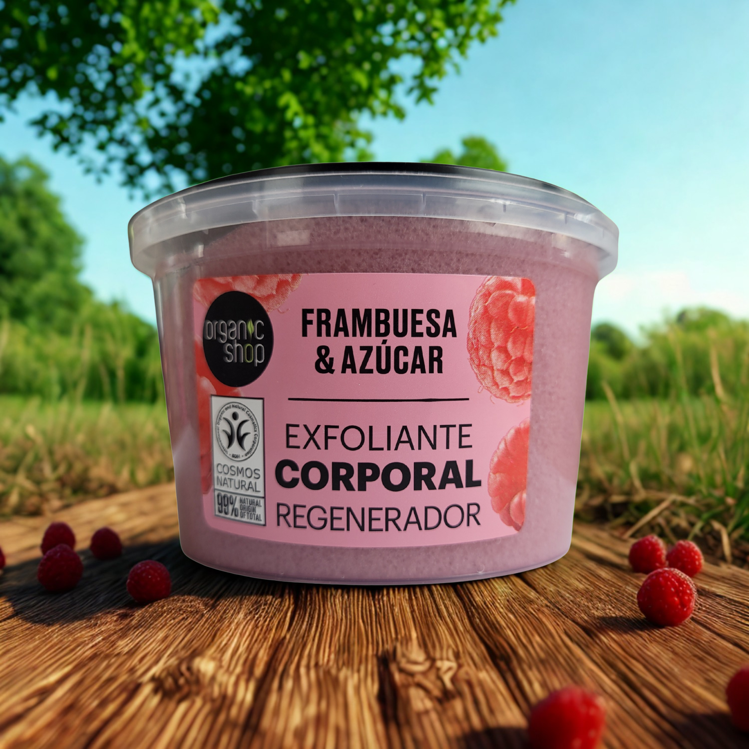 Exfoliante Corporal Organic Shop Frambuesa & Azúcar
