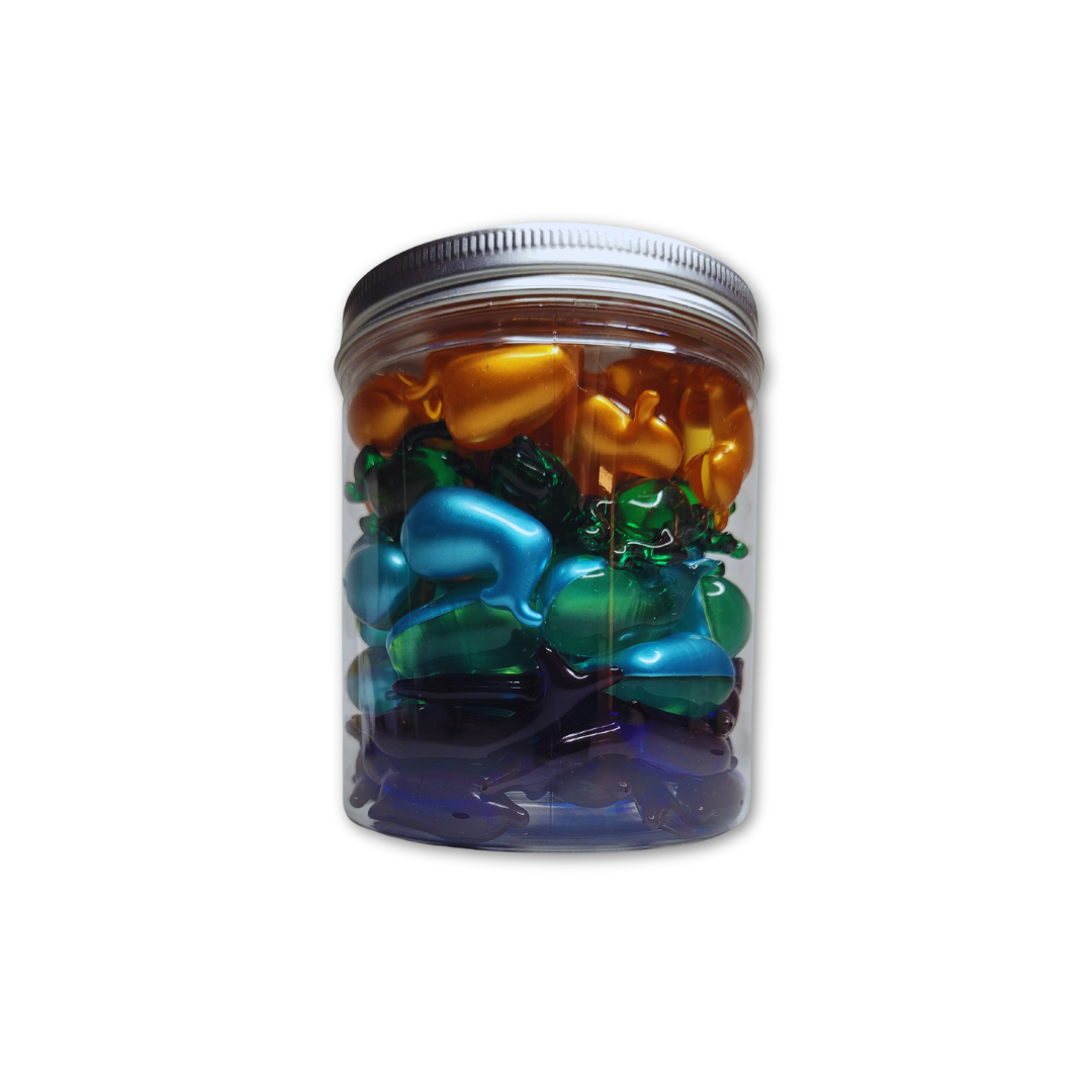 Boîte Cadeau 60 Perles de Bain Animaux