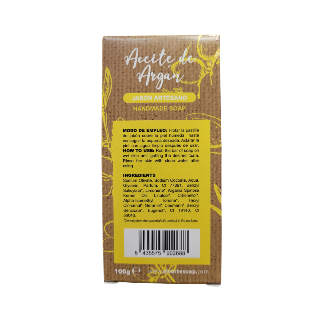 Jabón Artesanal con Aceite de Oliva y Aceite de Argán