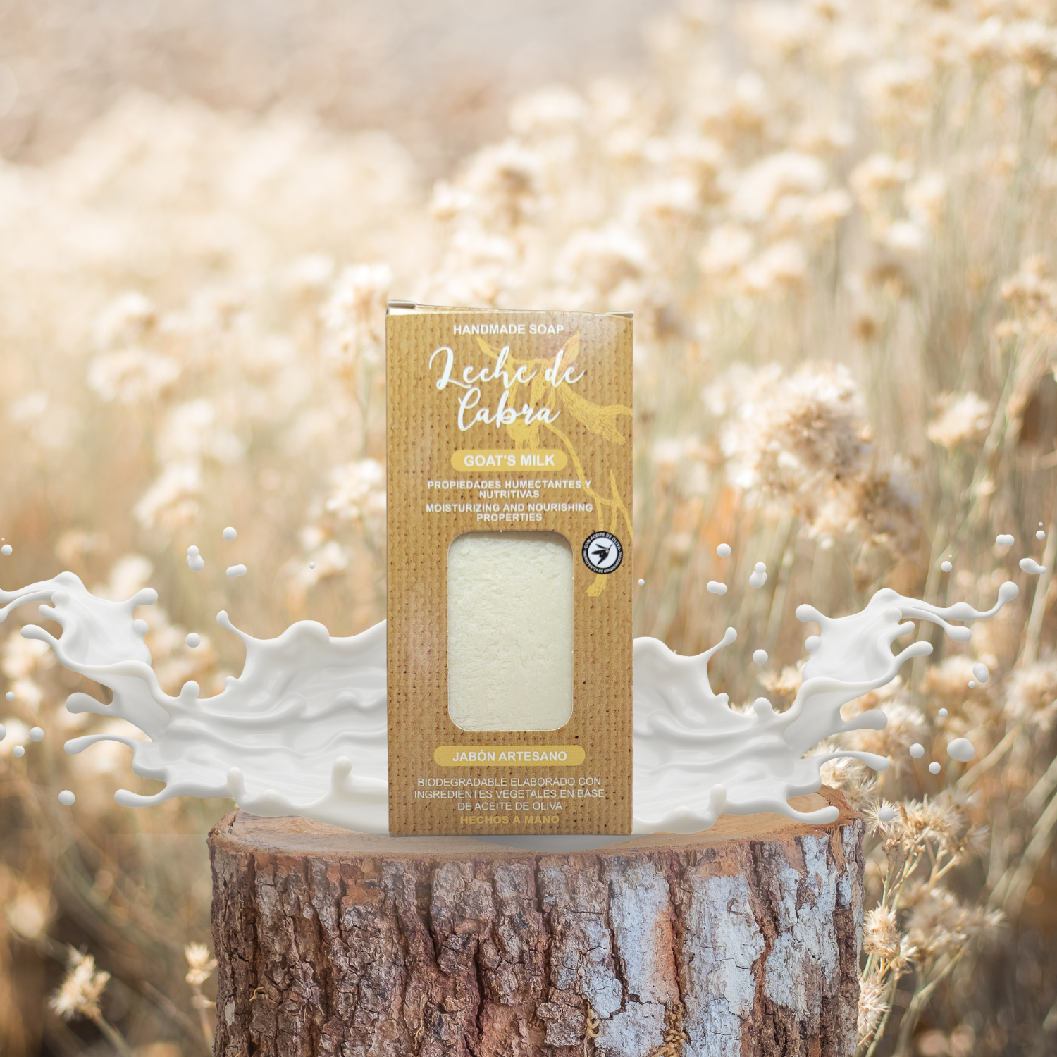 Savon Artisanal à l'Huile d'Olive & Lait de Chèvre
