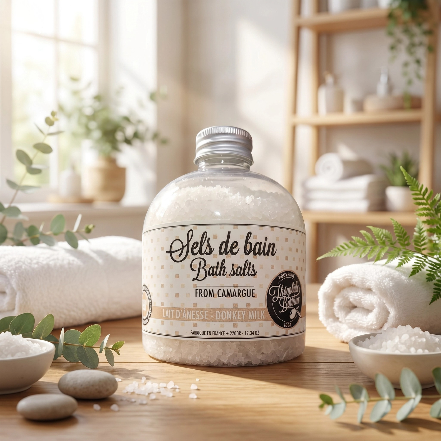 Sales de baño de leche de burra
