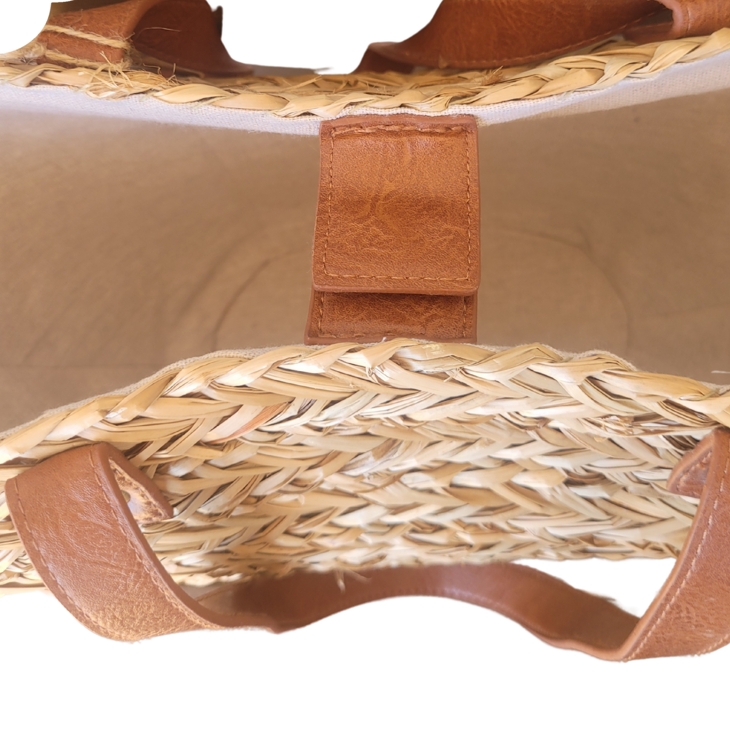 Panier de Plage Vida Loca en Jonc Marin avec Fermeture Magnétique