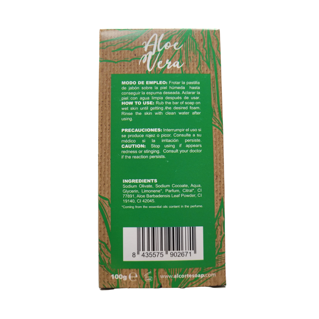 Jabón Artesanal de Aceite de Oliva y Aloe Vera