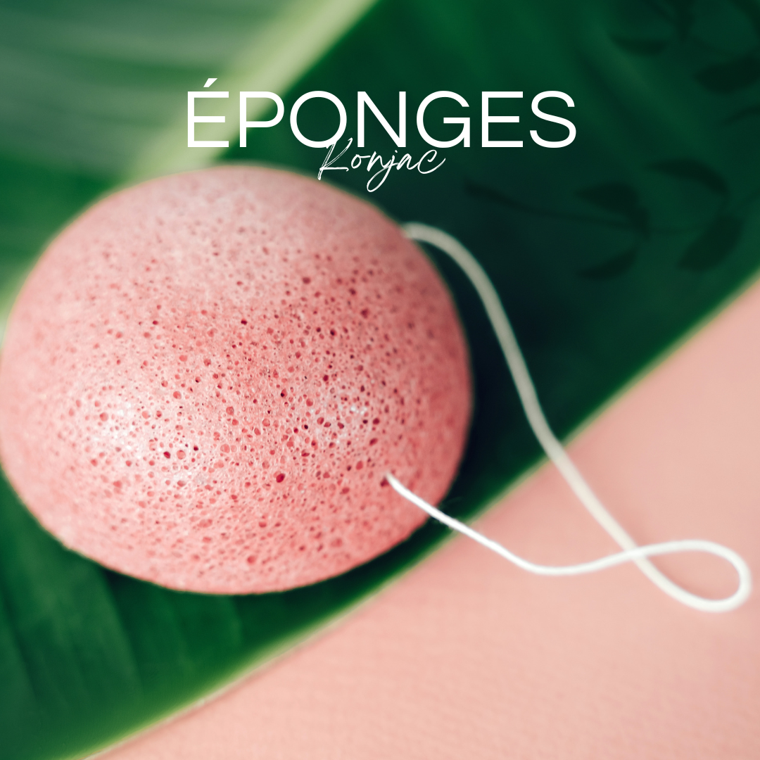 Éponges Konjac 100% Naturelles