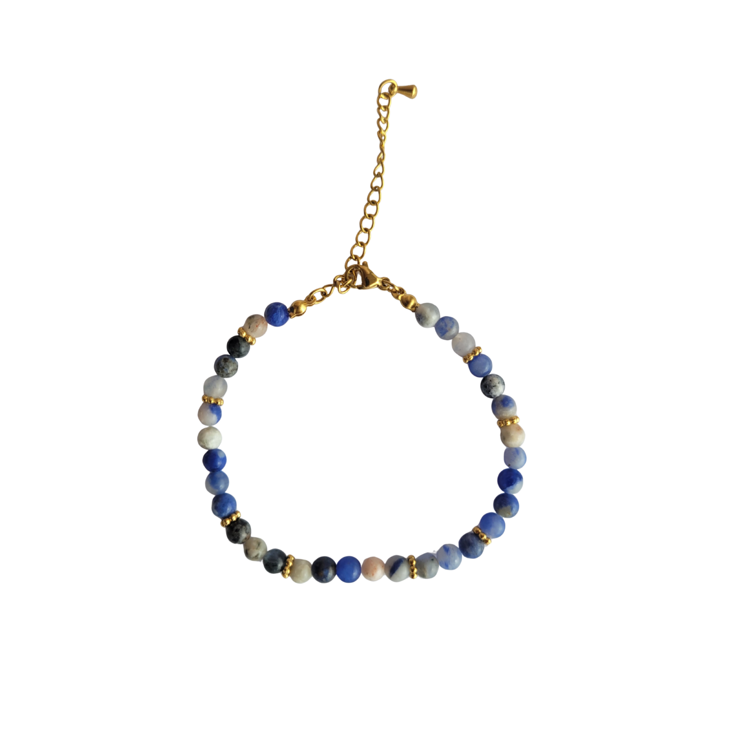 Bracelet Halo Doré Sodalite
