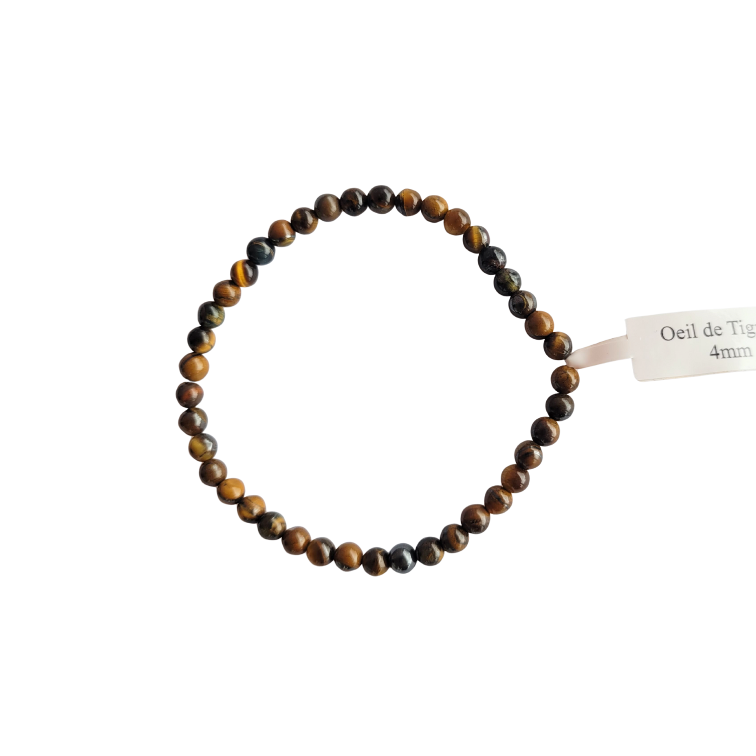 Bracelet Boule 04 mm Œil de Tigre