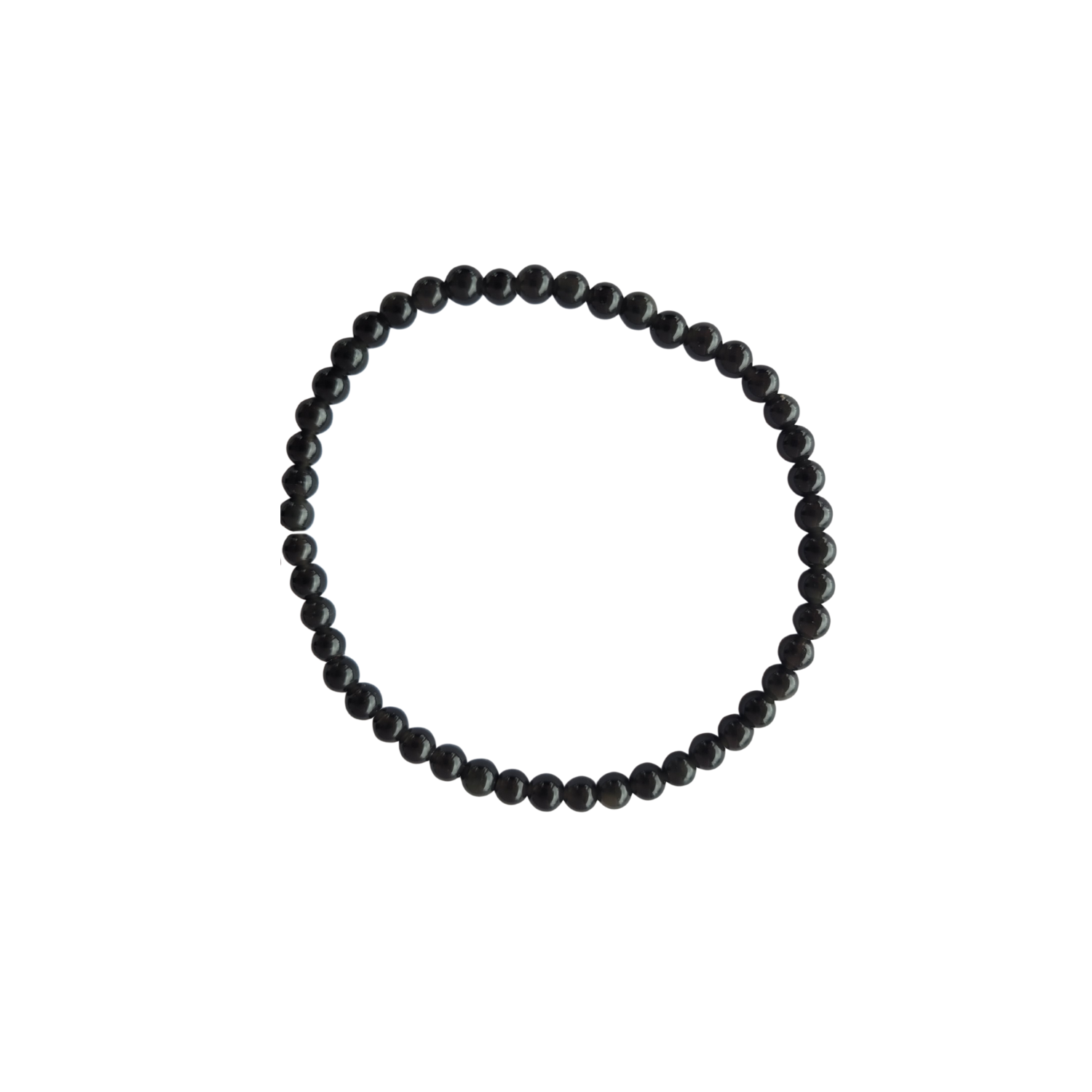 Bracelet Boule 04mm Obsidienne Œil Céleste