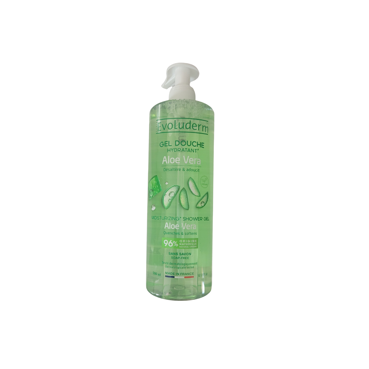 Gel Douche Aloe Vera Hydratant Evoluderm – 500 ml