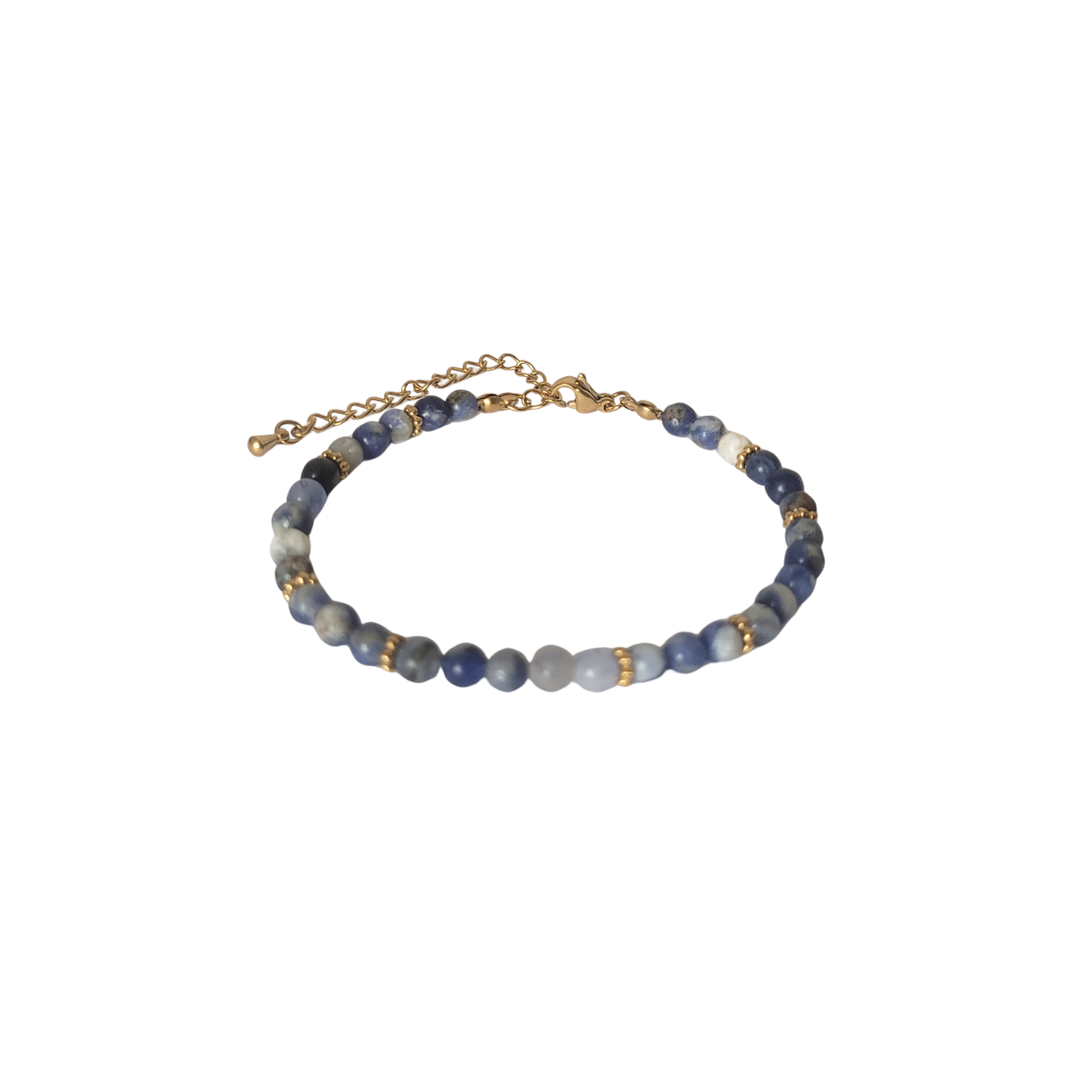 Bracelet Halo Doré Sodalite