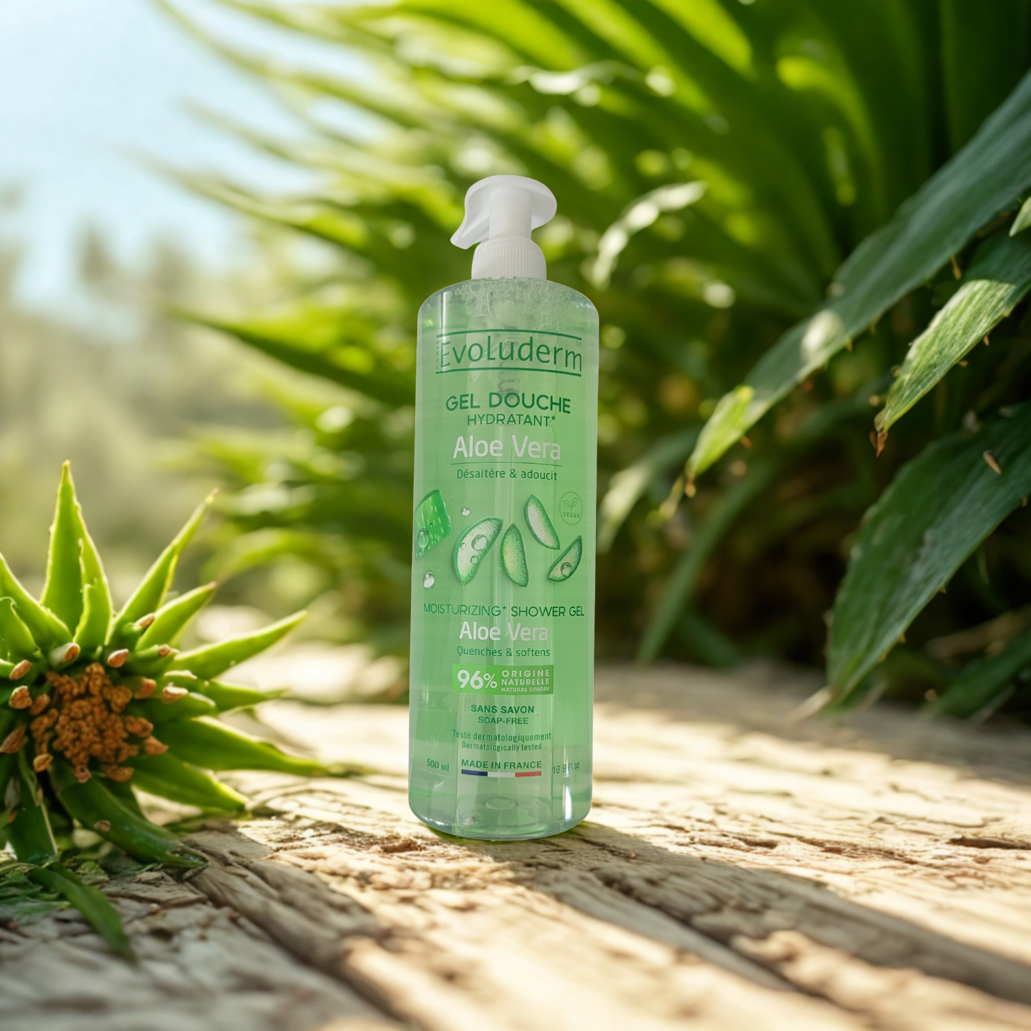 Gel Douche Aloe Vera Hydratant Evoluderm – 500 ml