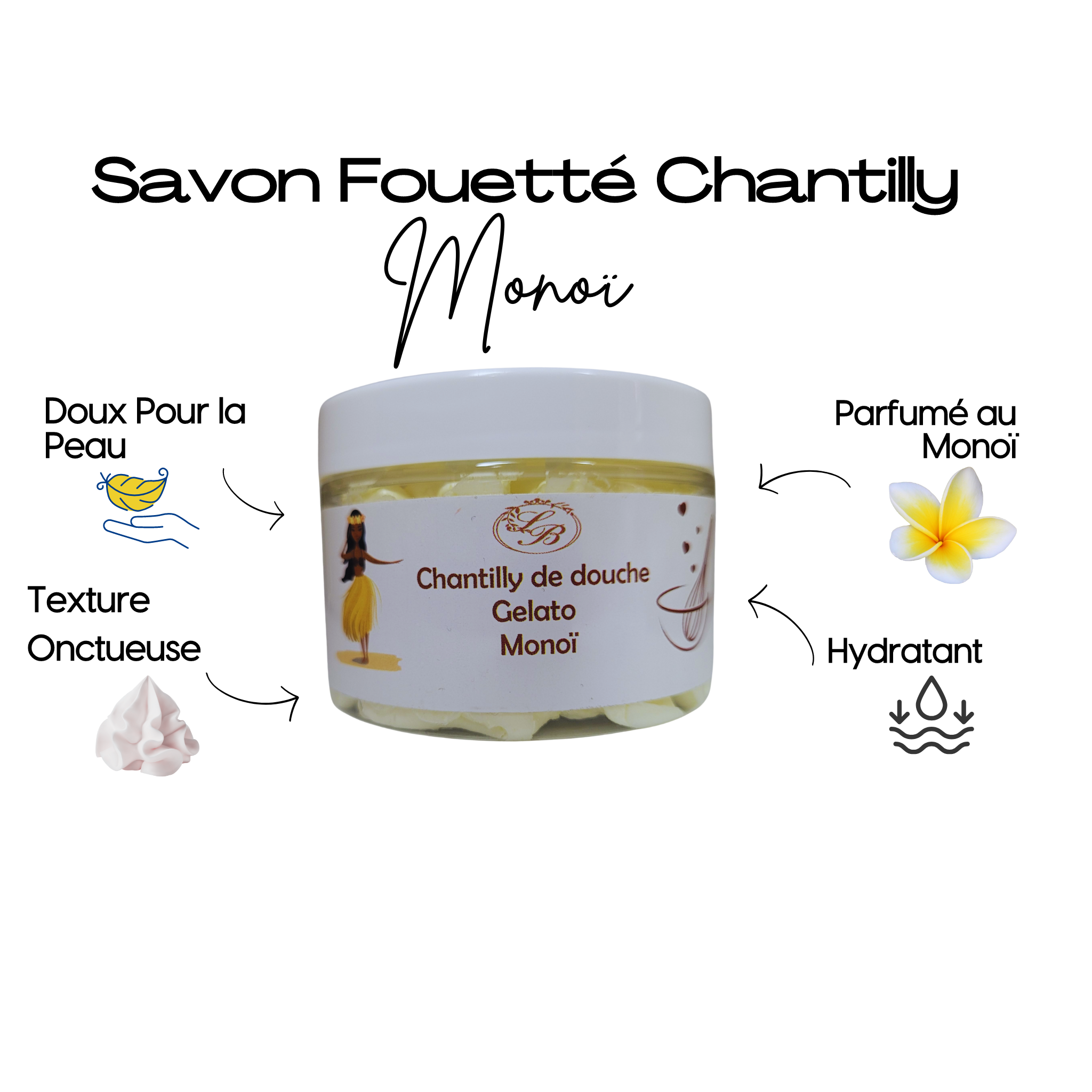 Savon Fouetté Chantilly - Monoï