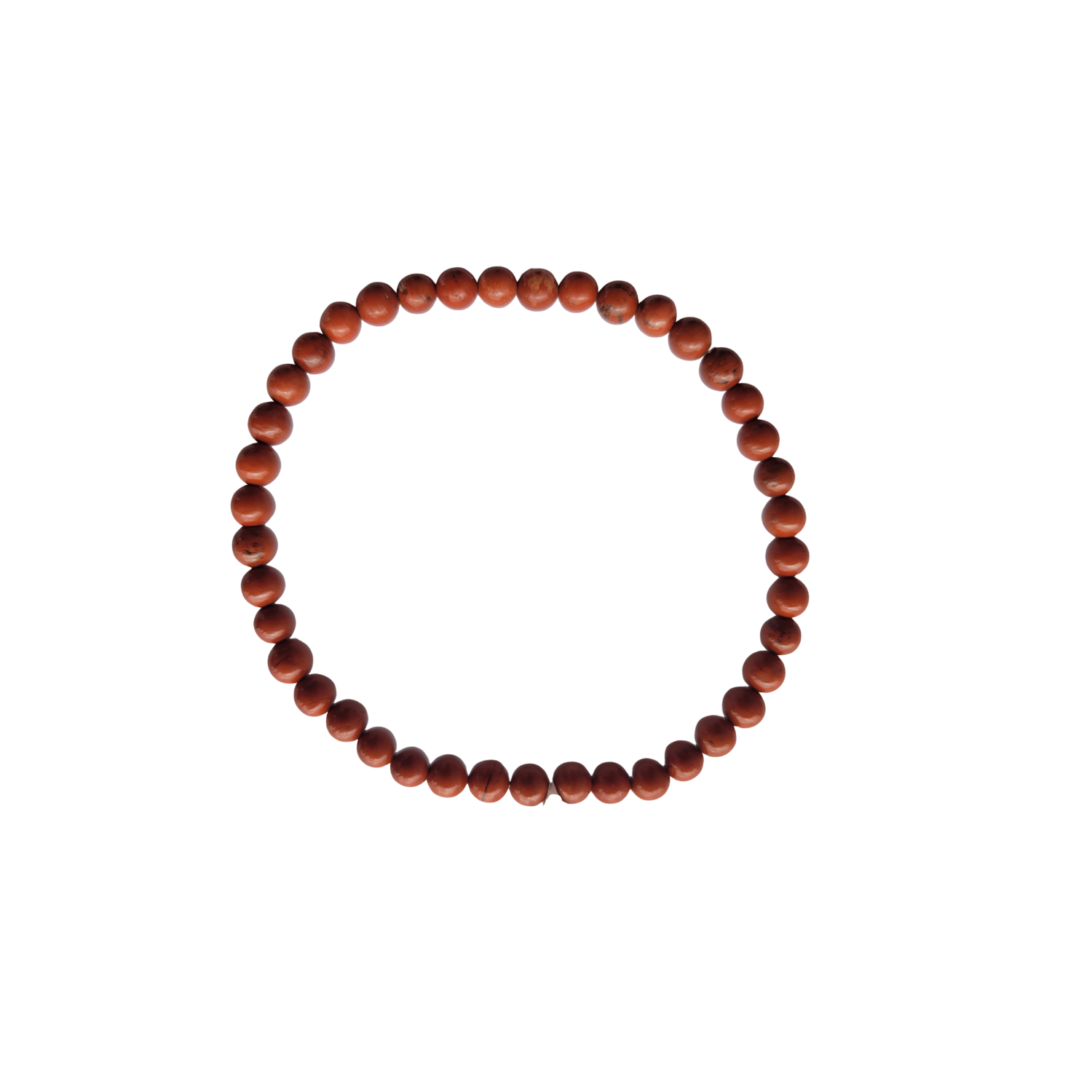 Bracelet Boule 04mm Jaspe Rouge