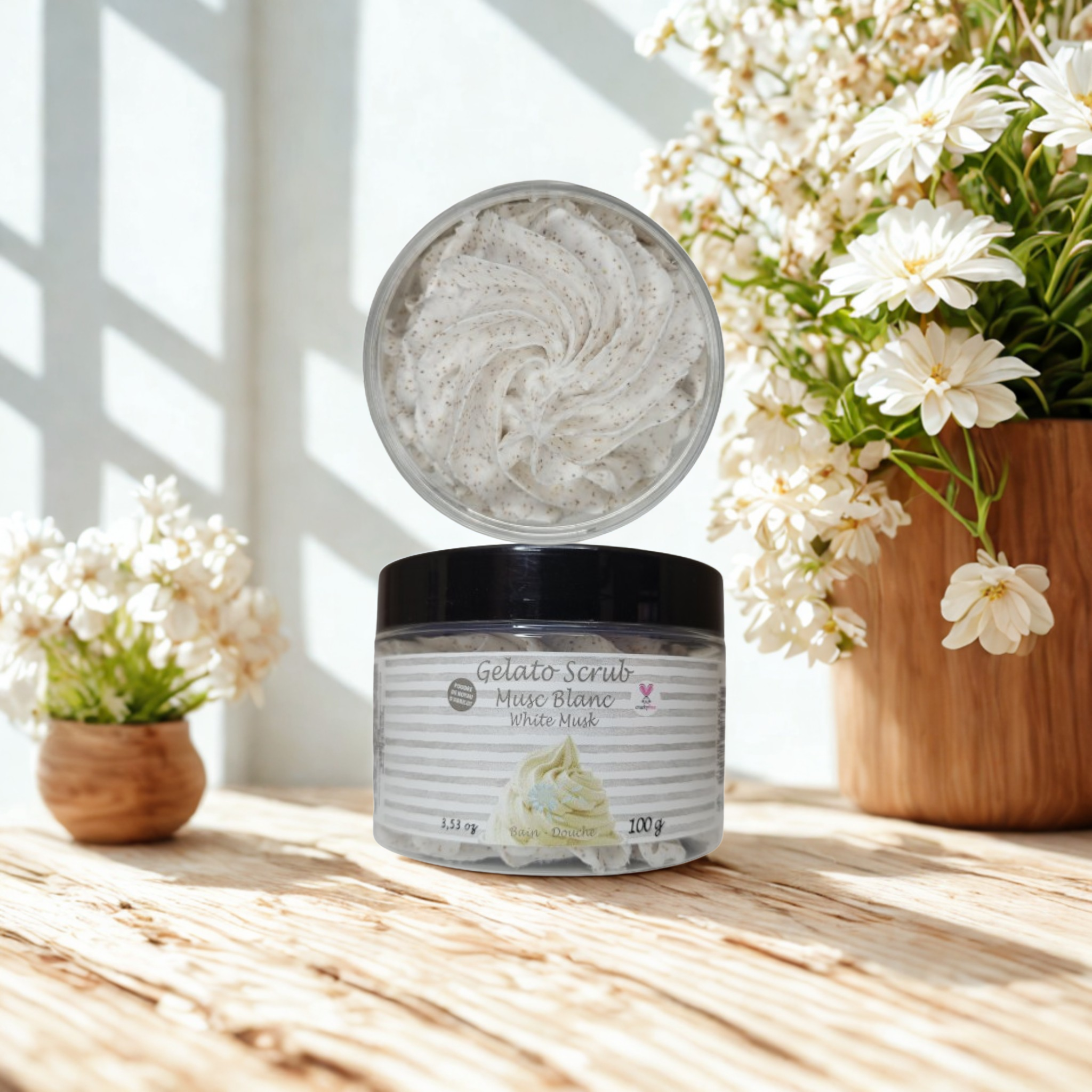 Savon Fouetté Exfoliant - Musc Blanc