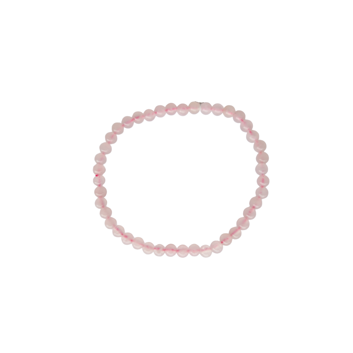 Bracelet Boules Quartz Rose 4 mm – Qualité A