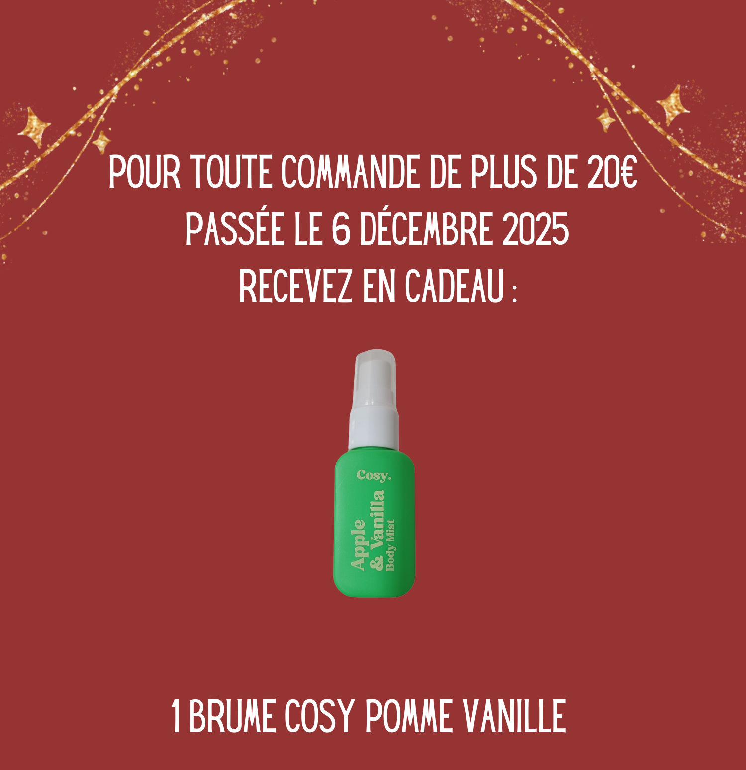 🎁 Case du 6 décembre – Brume Corporelle Vanille & Pomme Cosy