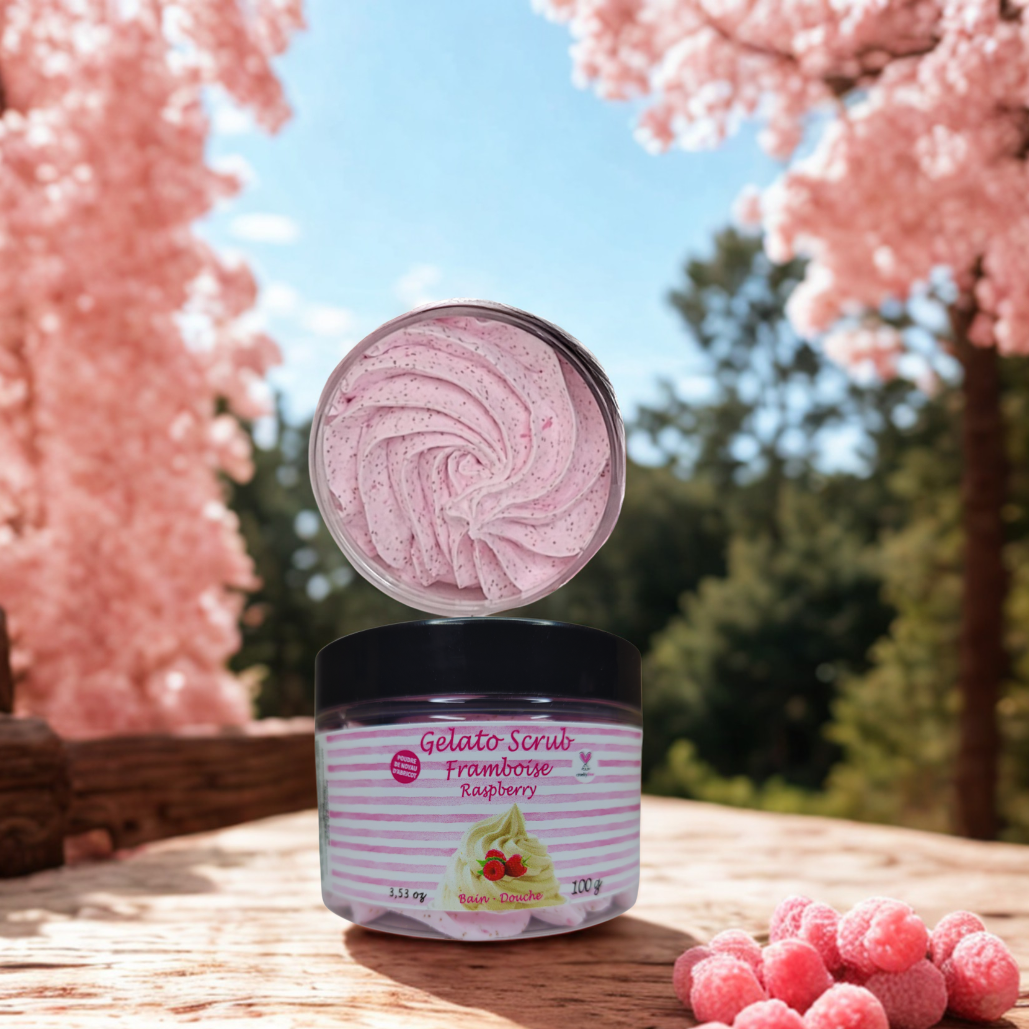 Savon Fouetté Exfoliant - Framboise
