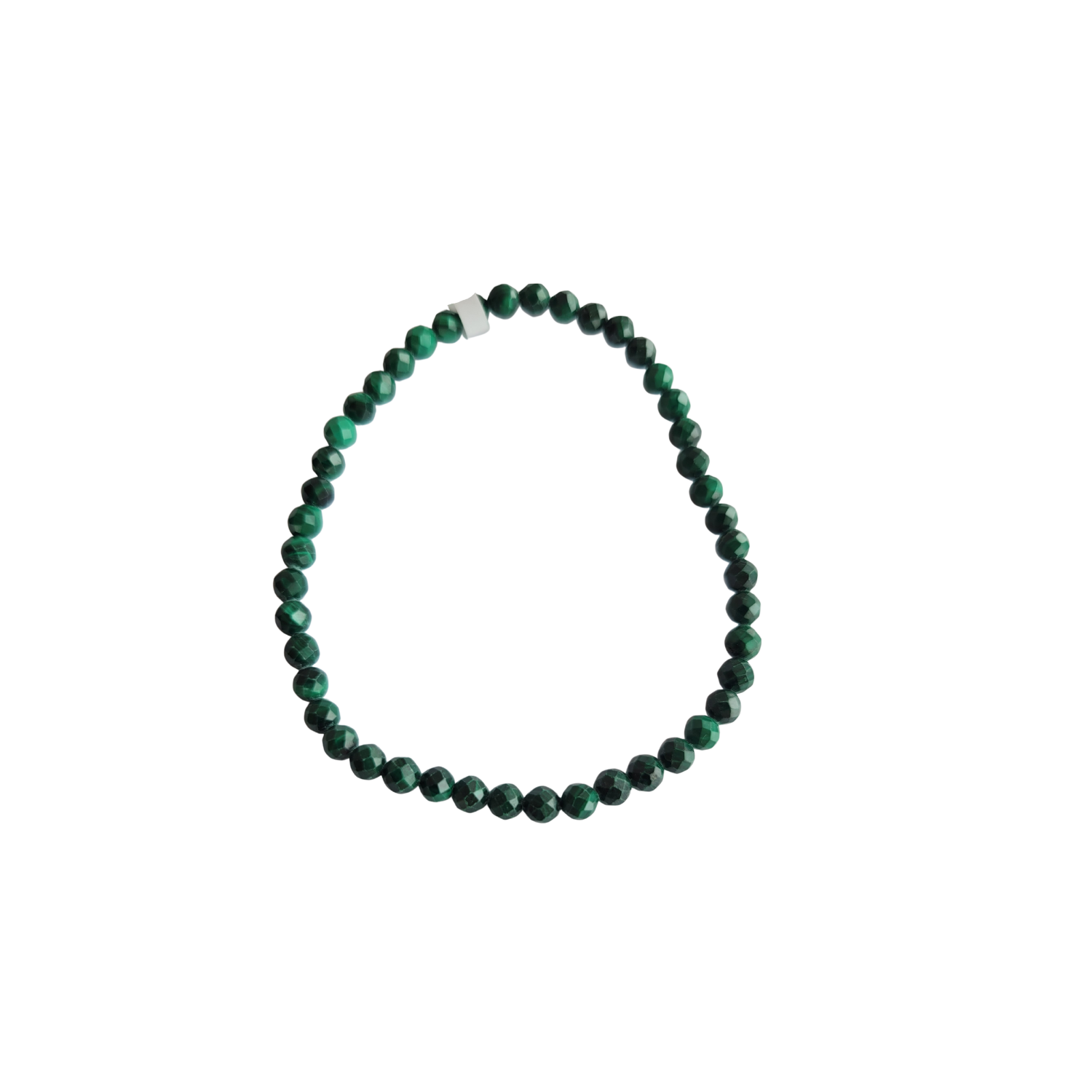 Bracelet facetté 04 mm en Malachite AA