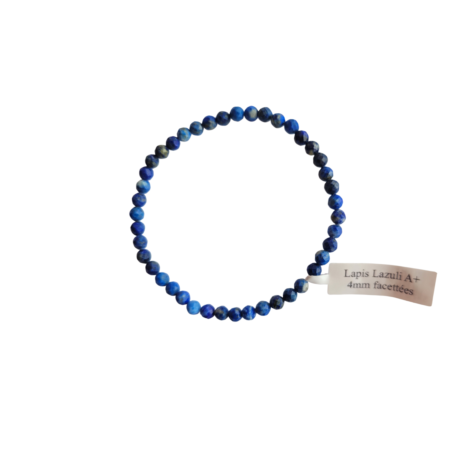 Bracelet facetté 04 mm Lapis Lazuli A+