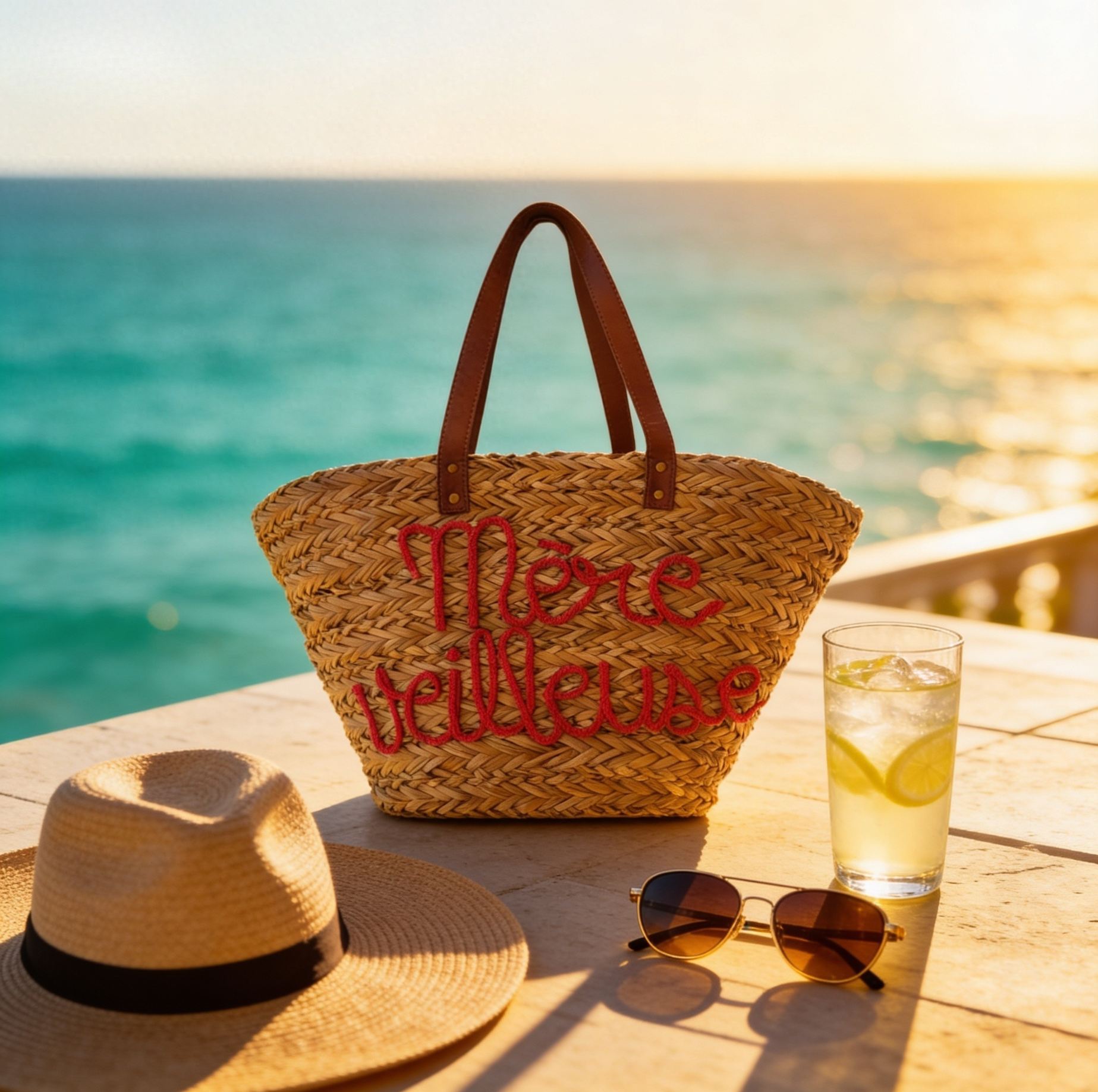 Cesta de playa "Mère Veilleuse"