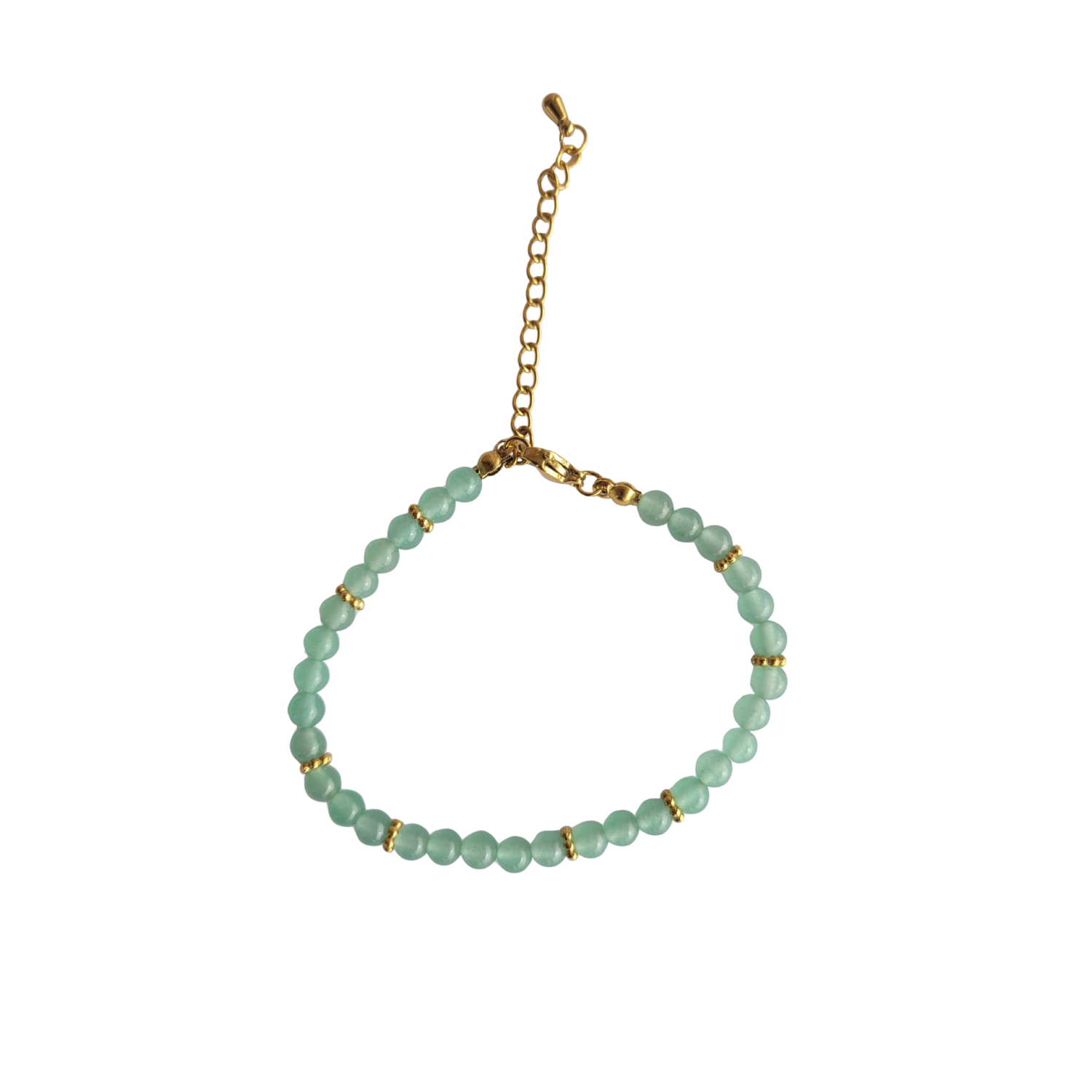 Bracelet Halo Doré Aventurine Verte