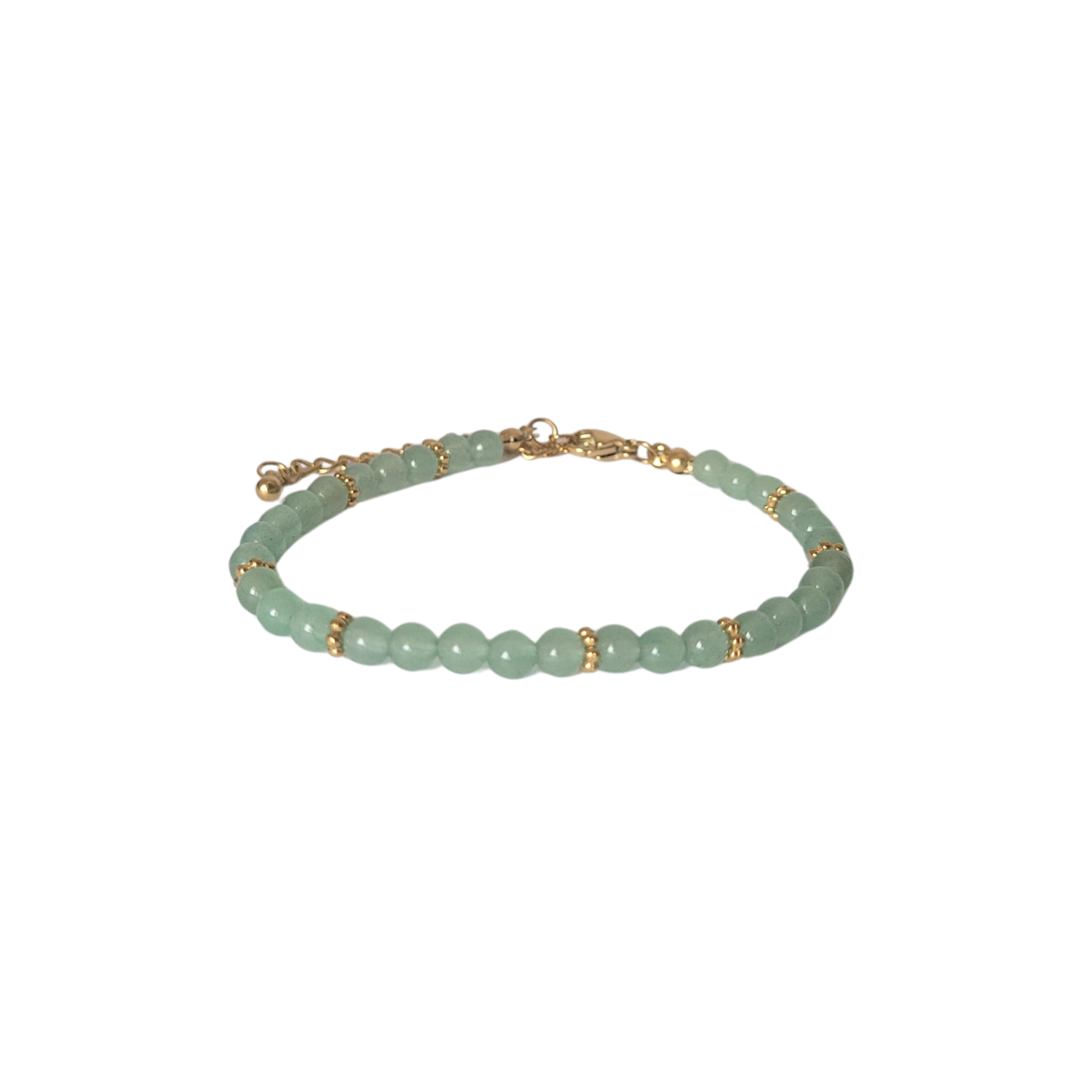 Bracelet Halo Doré Aventurine Verte