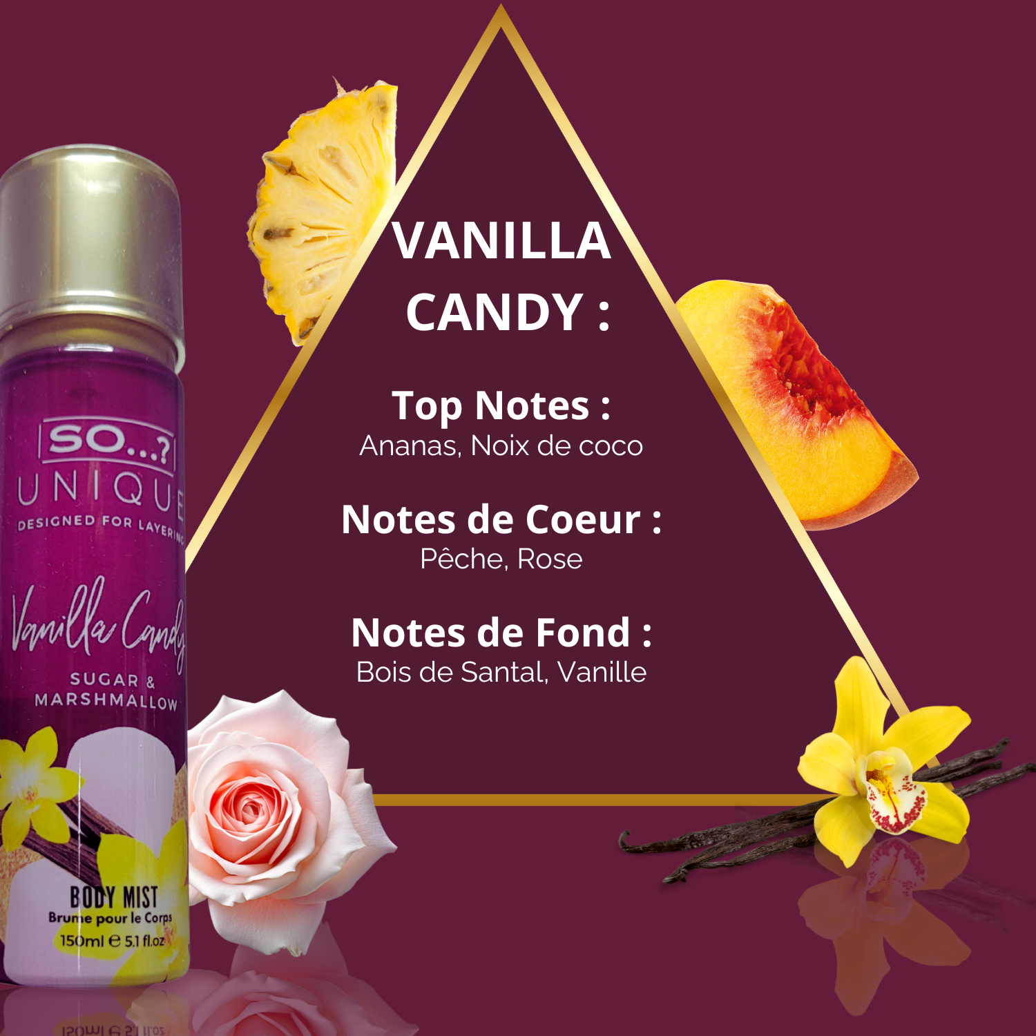 Brume Parfumée So Unique -  Vanilla Candy