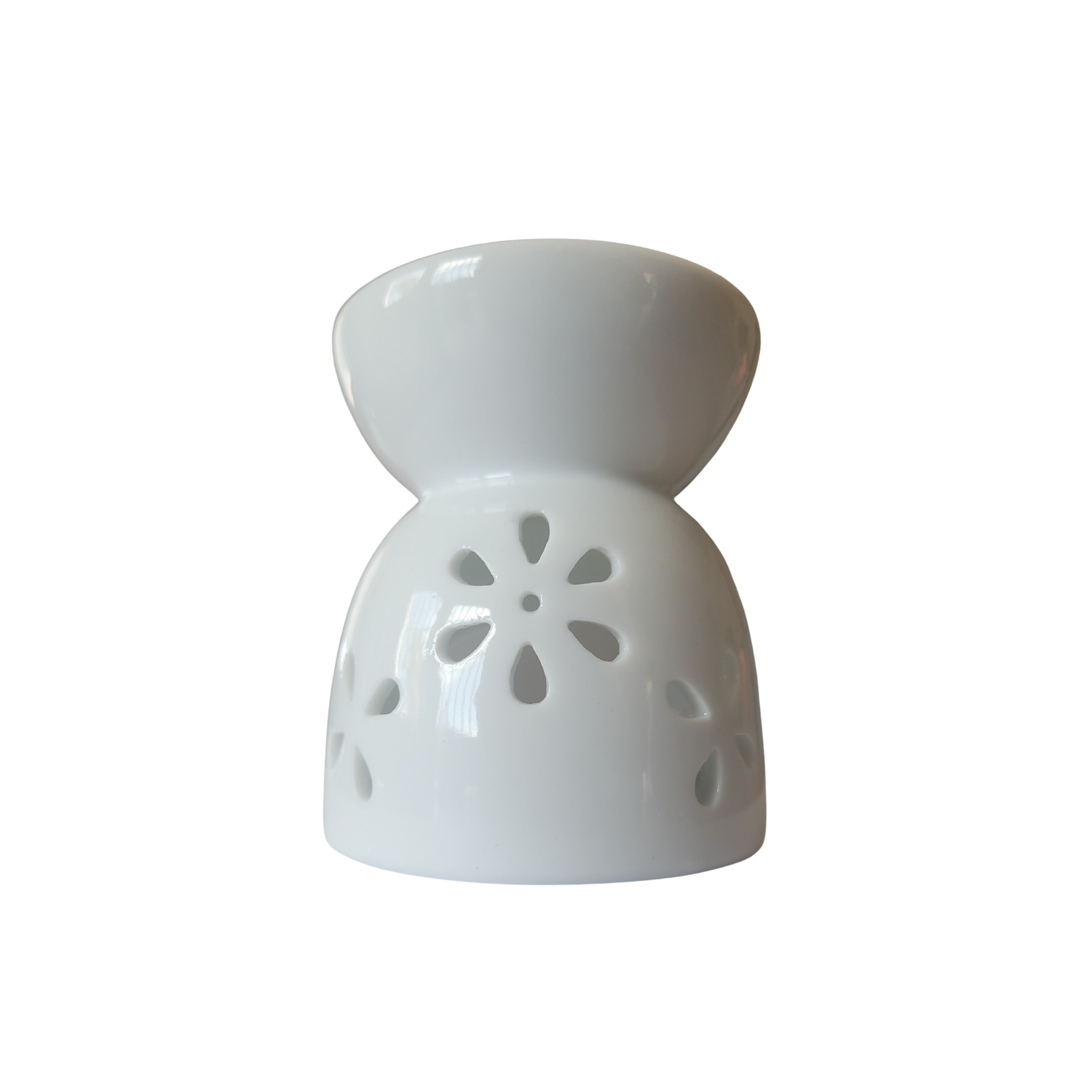 Quemador de aceite de cerámica blanca – 8 cm