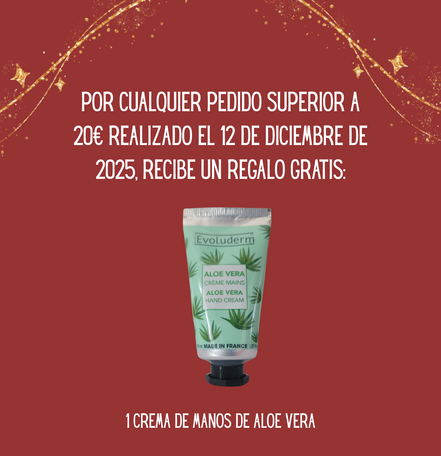 🎁 Regalo del Día 12 – Crema de Manos Aloe Vera