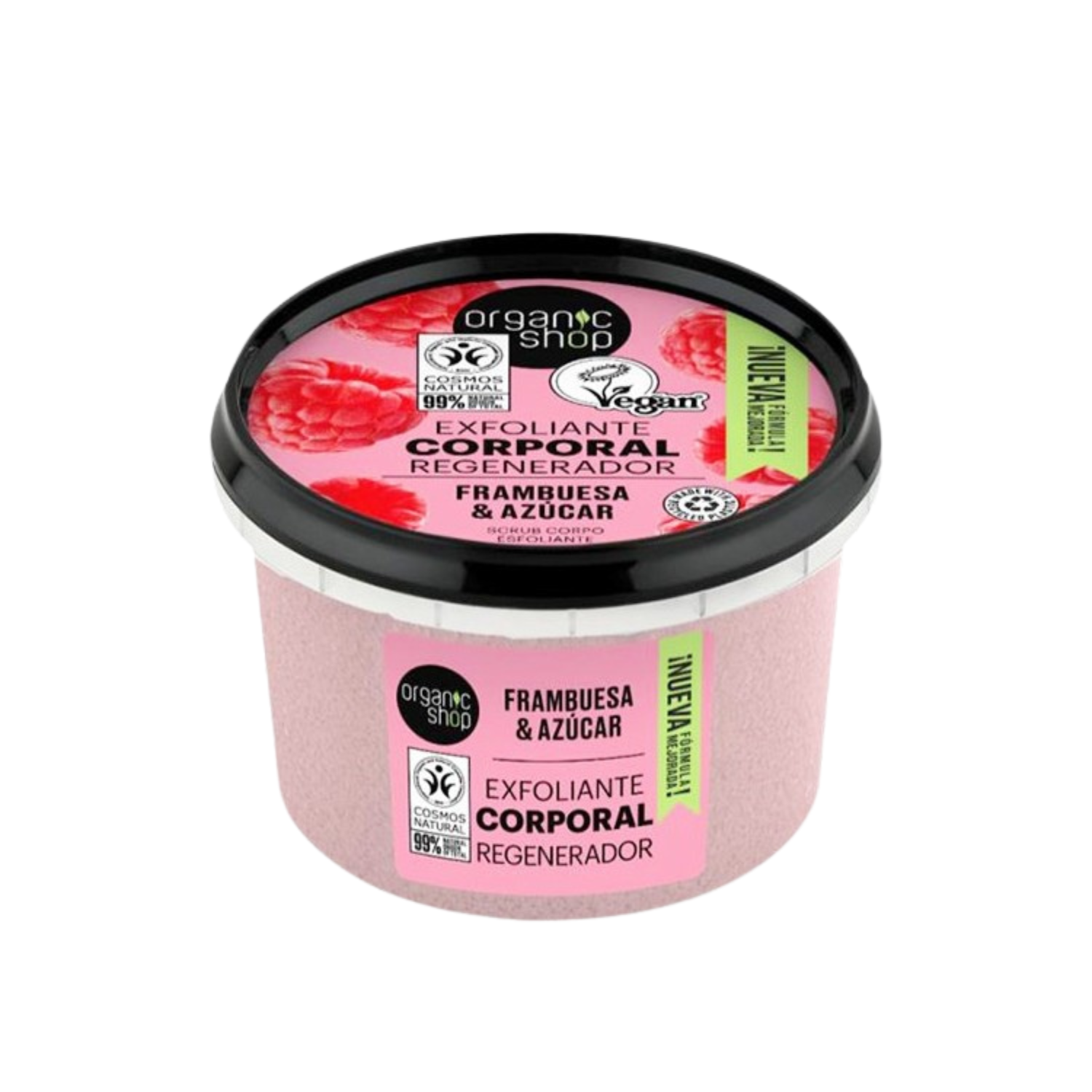 Exfoliante Corporal Organic Shop Frambuesa & Azúcar