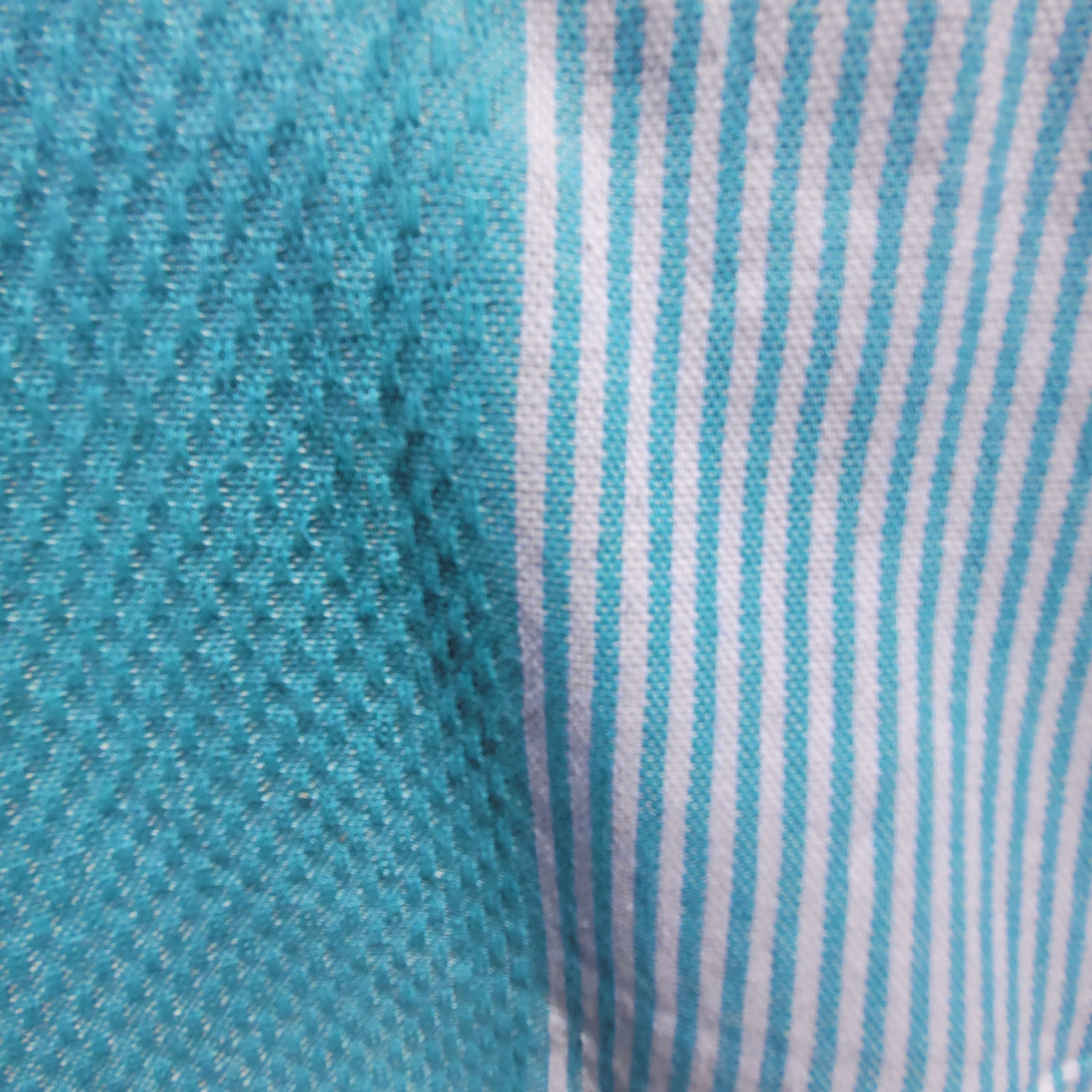 Fouta Turquoise en Nid d'Abeille – 1x2 m