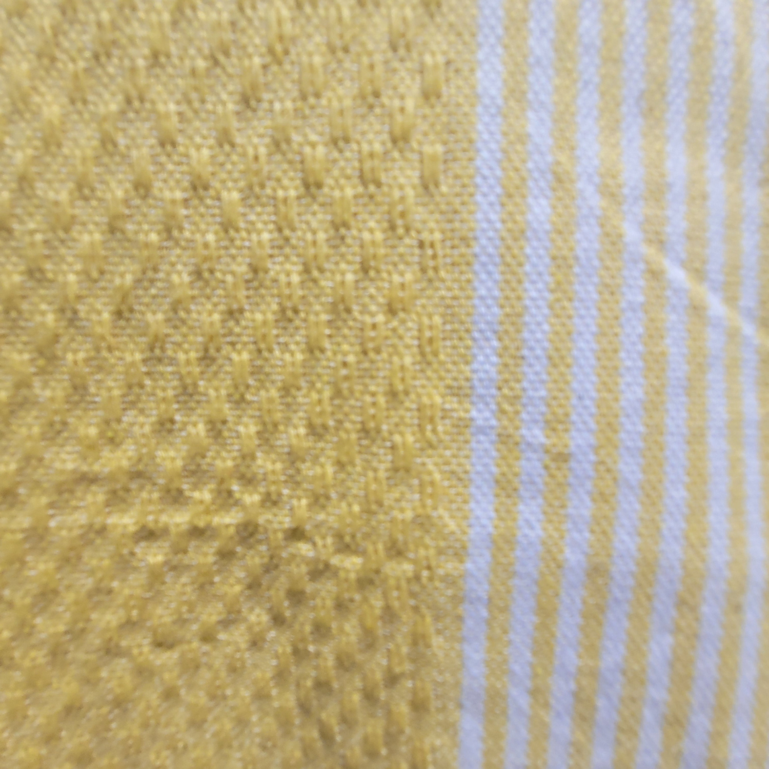 Fouta Jaune en Nid d’Abeille – 1x2 m