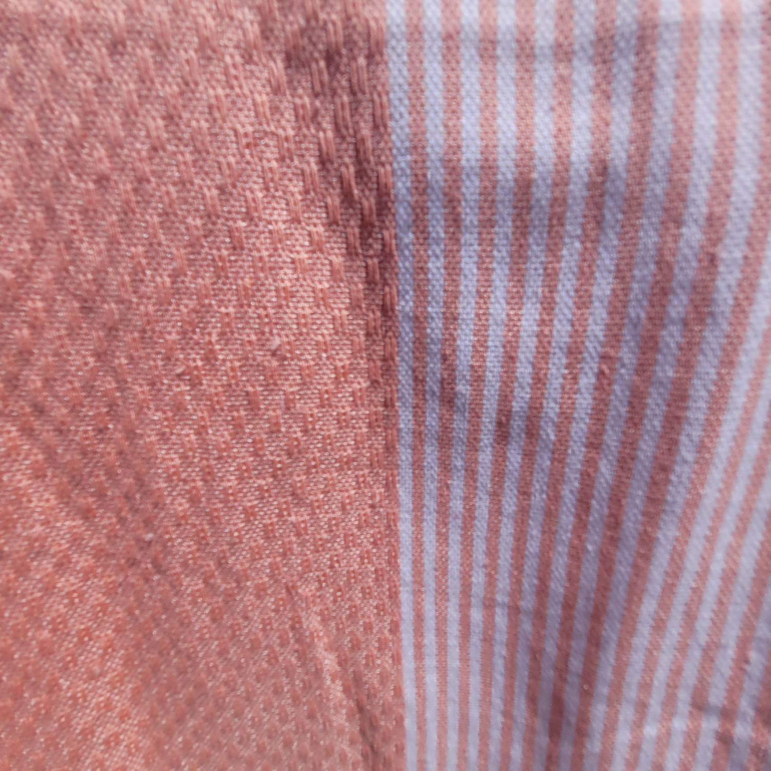 Fouta Saumon en Nid d’Abeille – 1x2 m