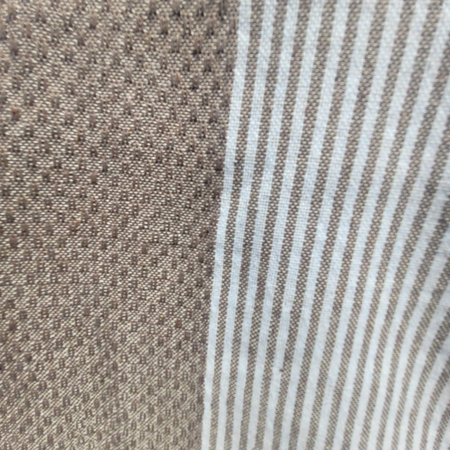 Fouta Taupe Marron en Nid d'Abeille – 1x2 m